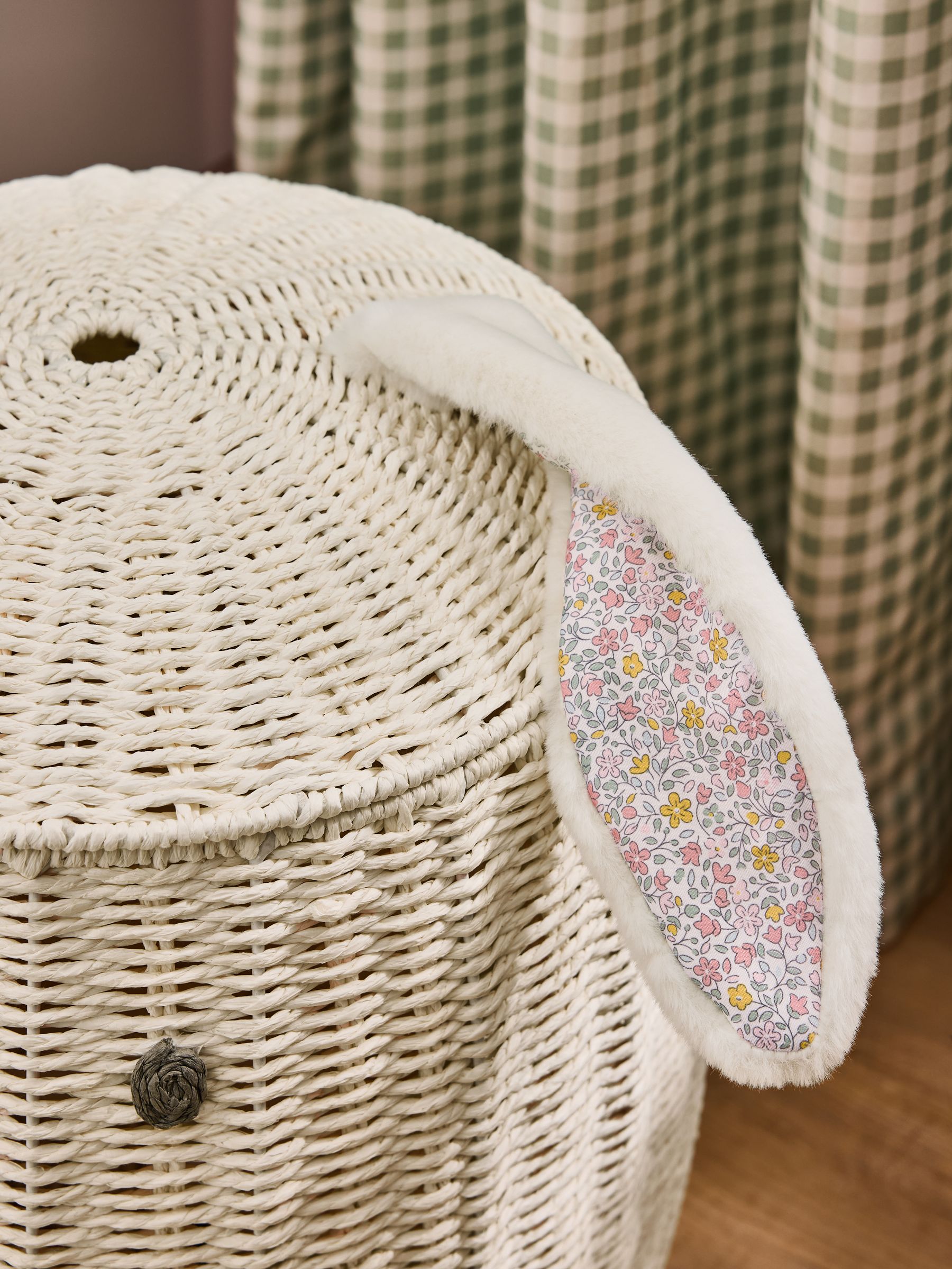 Betsy Bunny Woven Laundry Basket - Image 4 of 4