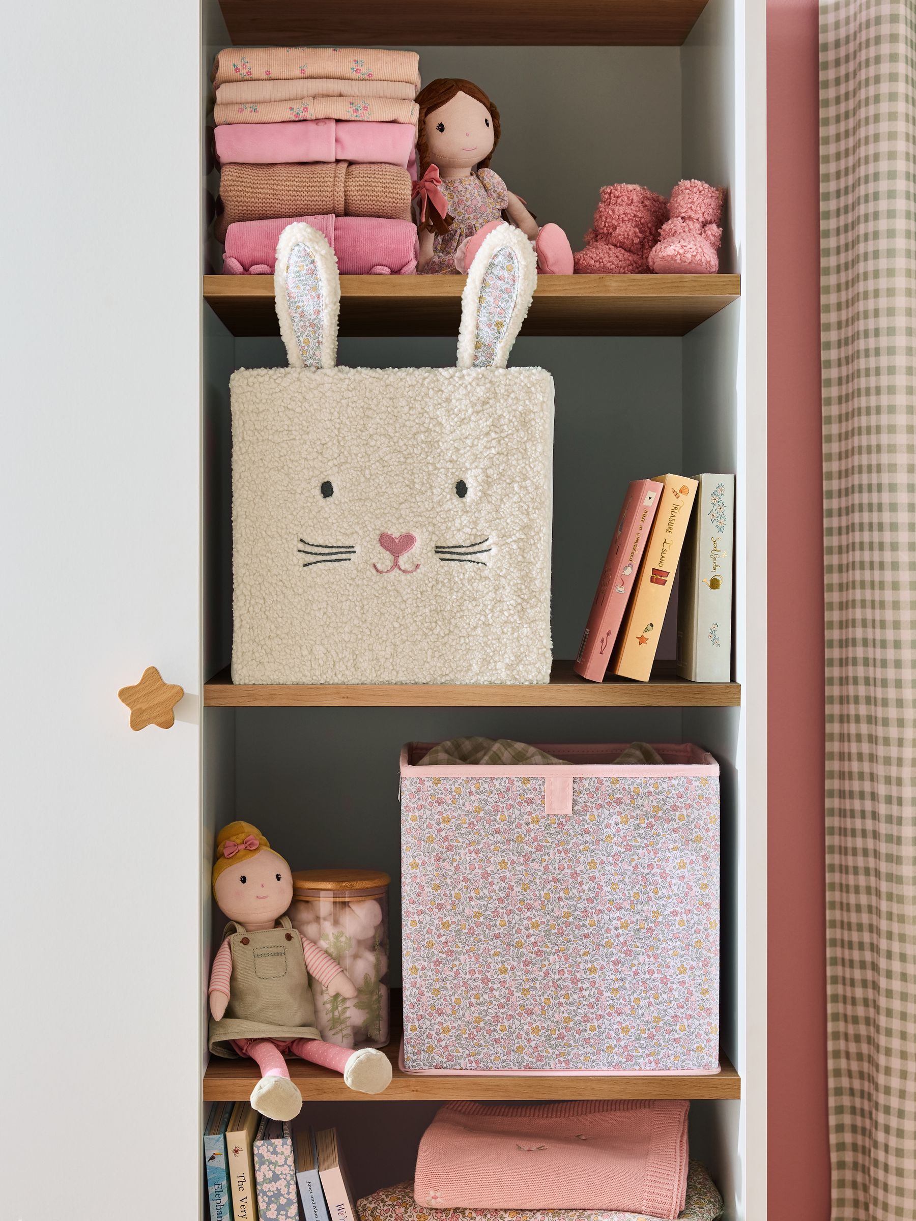 Set of 2 Betsy Bunny Cube Storage Boxes - Image 1 of 4