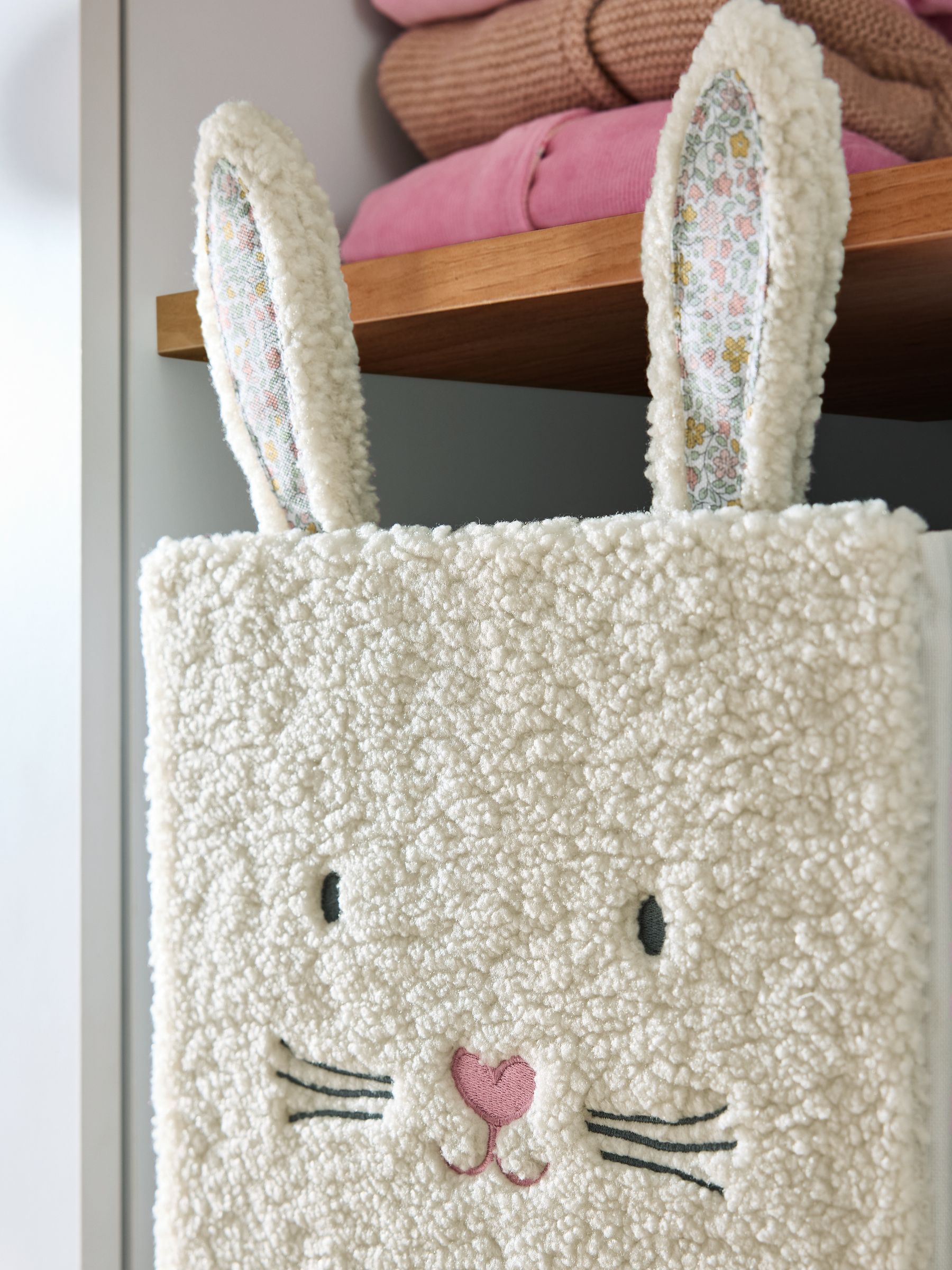 Set of 2 Betsy Bunny Cube Storage Boxes - Image 3 of 4