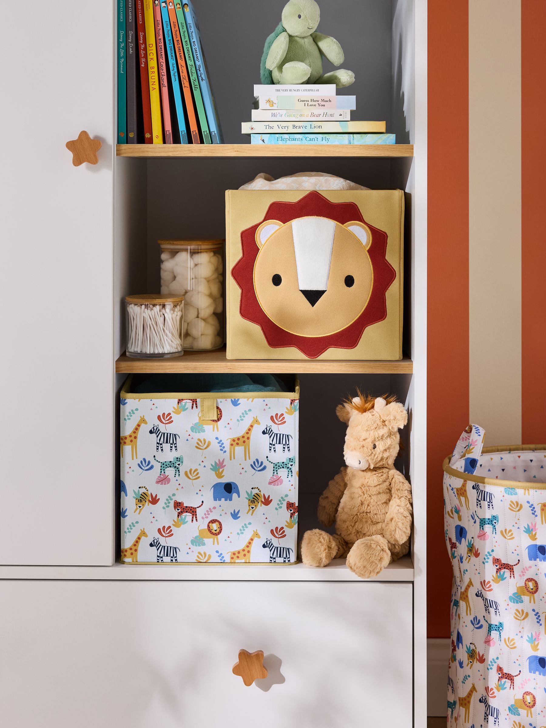 Set of 2 Luca Lion Cube Storage Boxes - Image 1 of 4