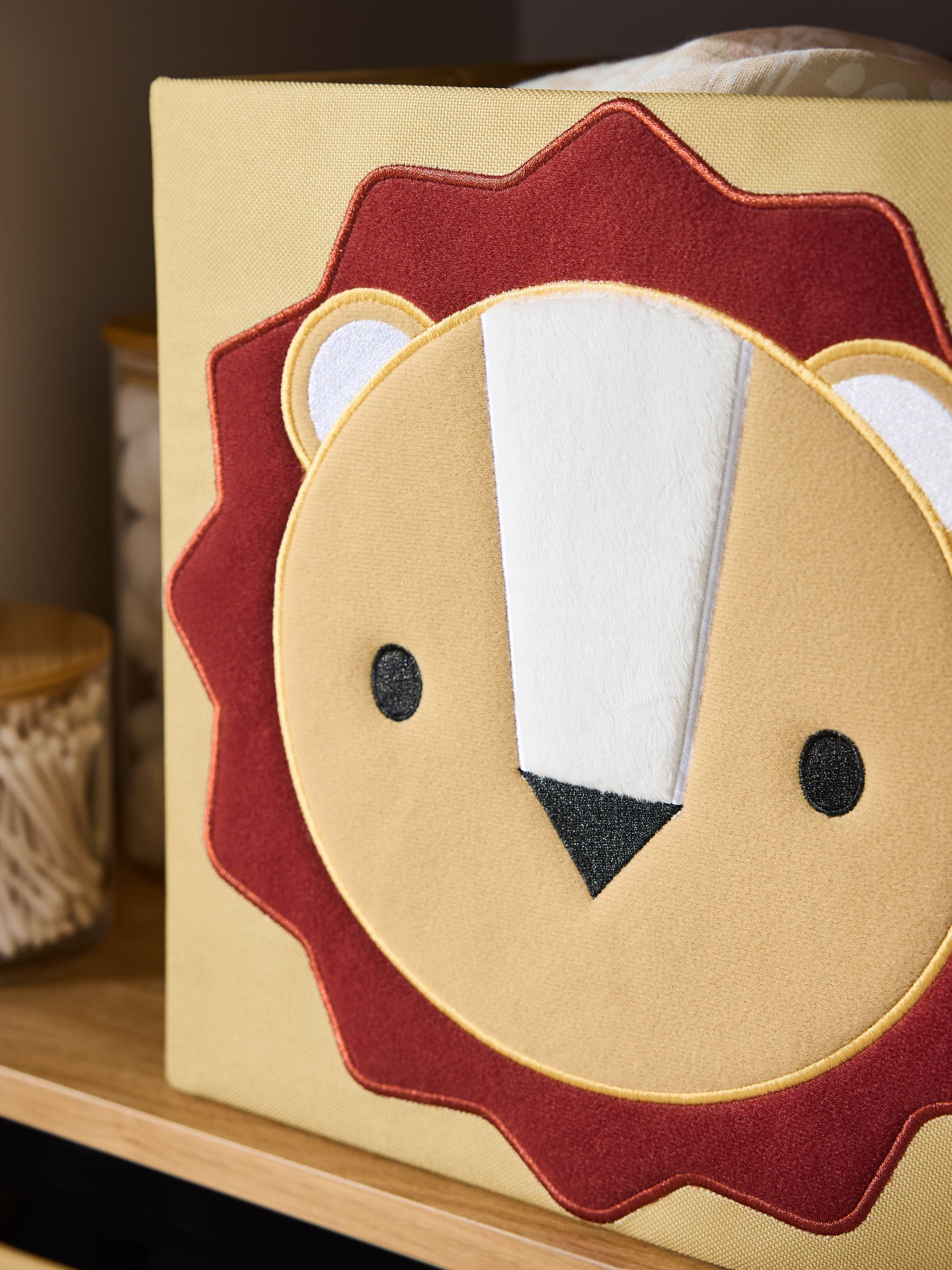 Set of 2 Luca Lion Cube Storage Boxes - Image 3 of 4