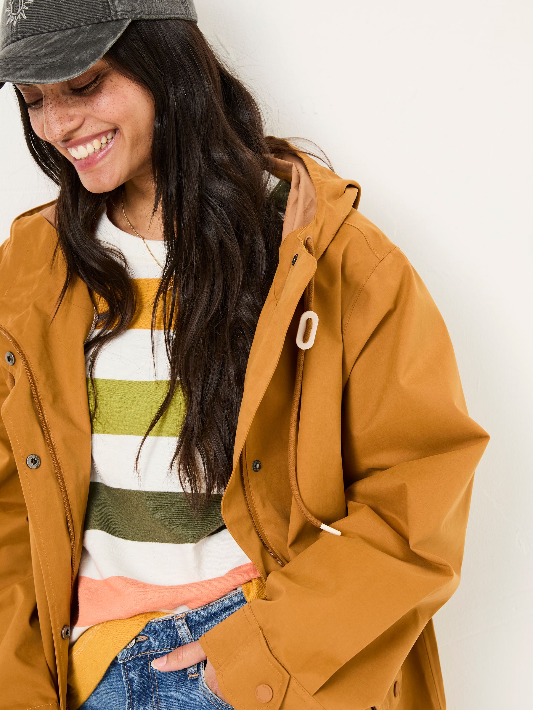 Tan Brown Waterproof Coat - Image 3 of 5