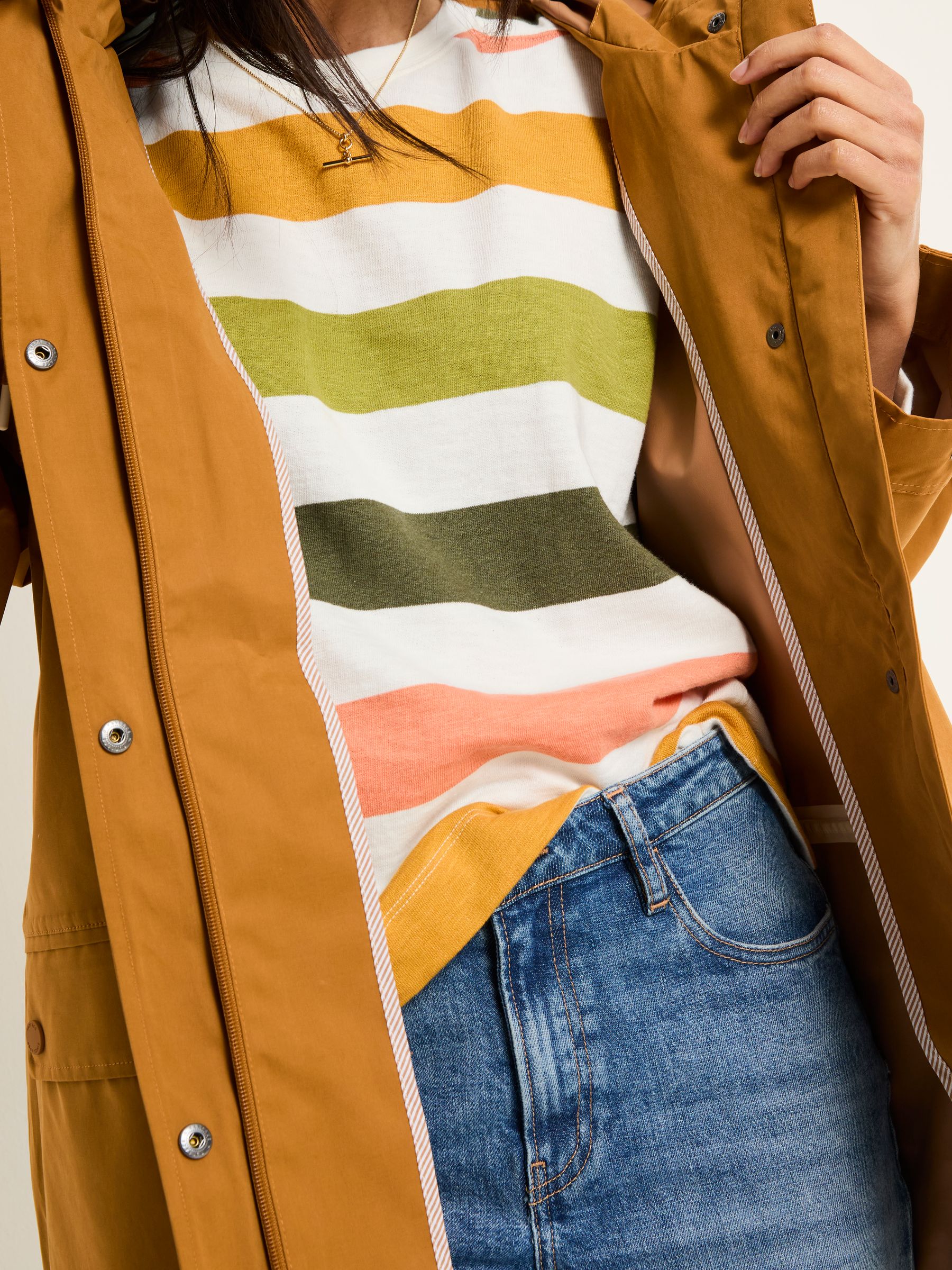 Tan Brown Waterproof Coat - Image 4 of 5