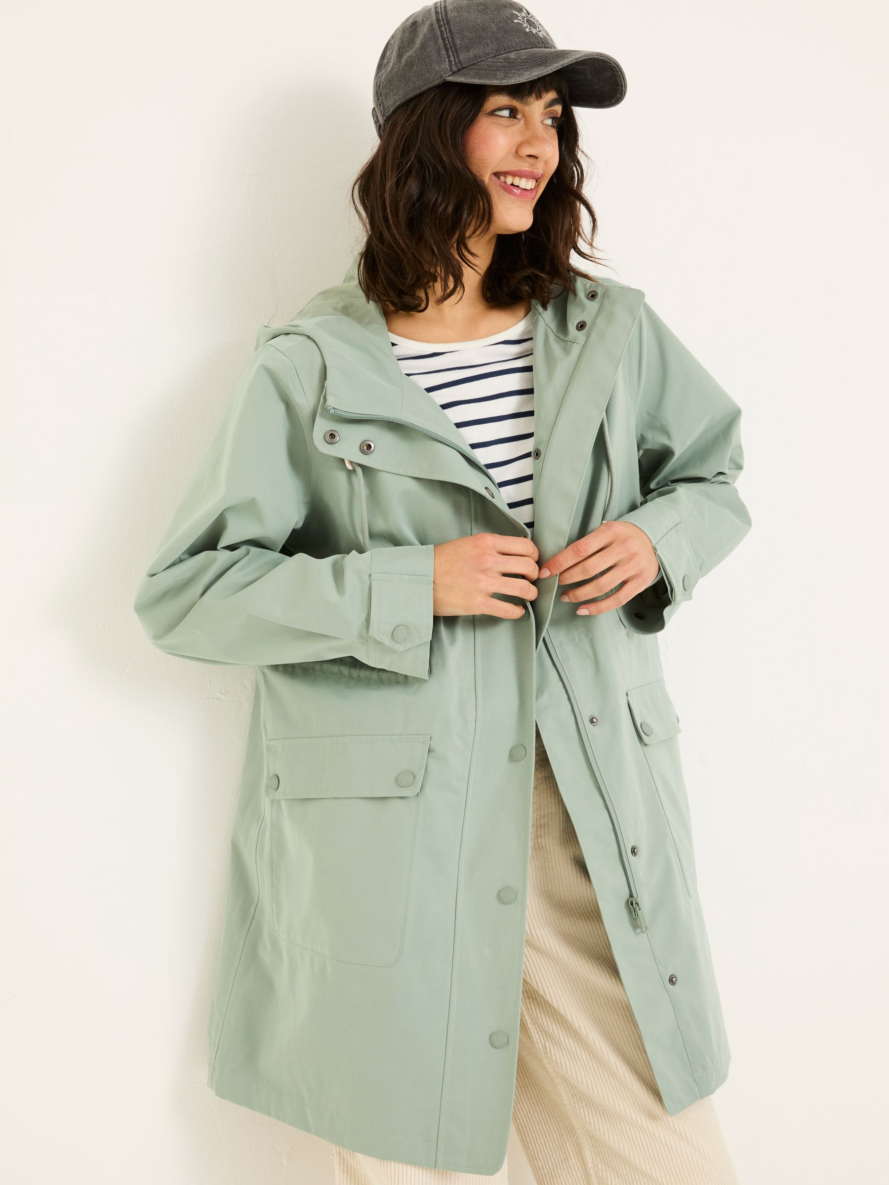 Lola Light Green Lola Waterproof Long Coat - Image 4 of 10