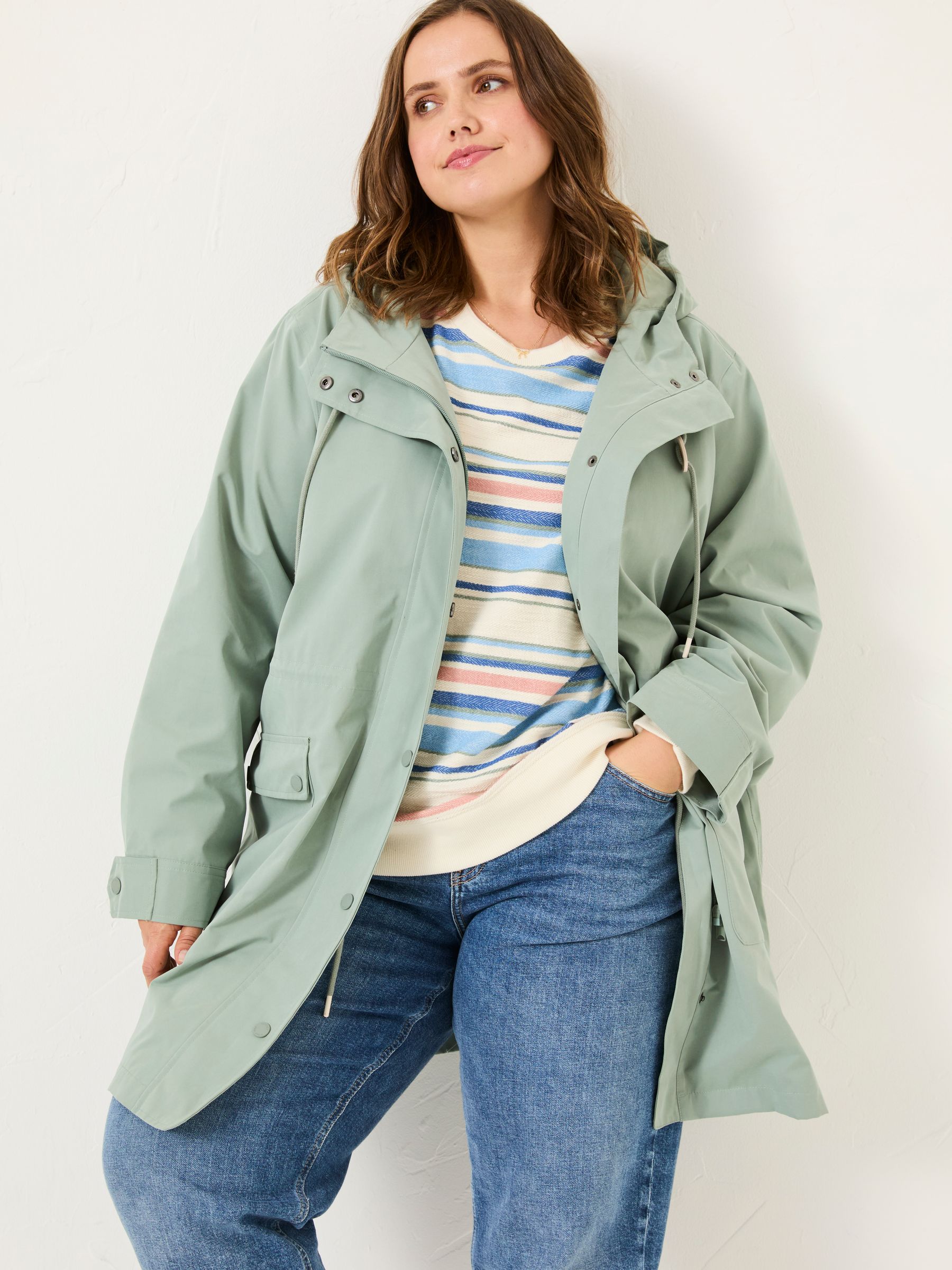 Lola Light Green Lola Waterproof Long Coat - Image 7 of 10