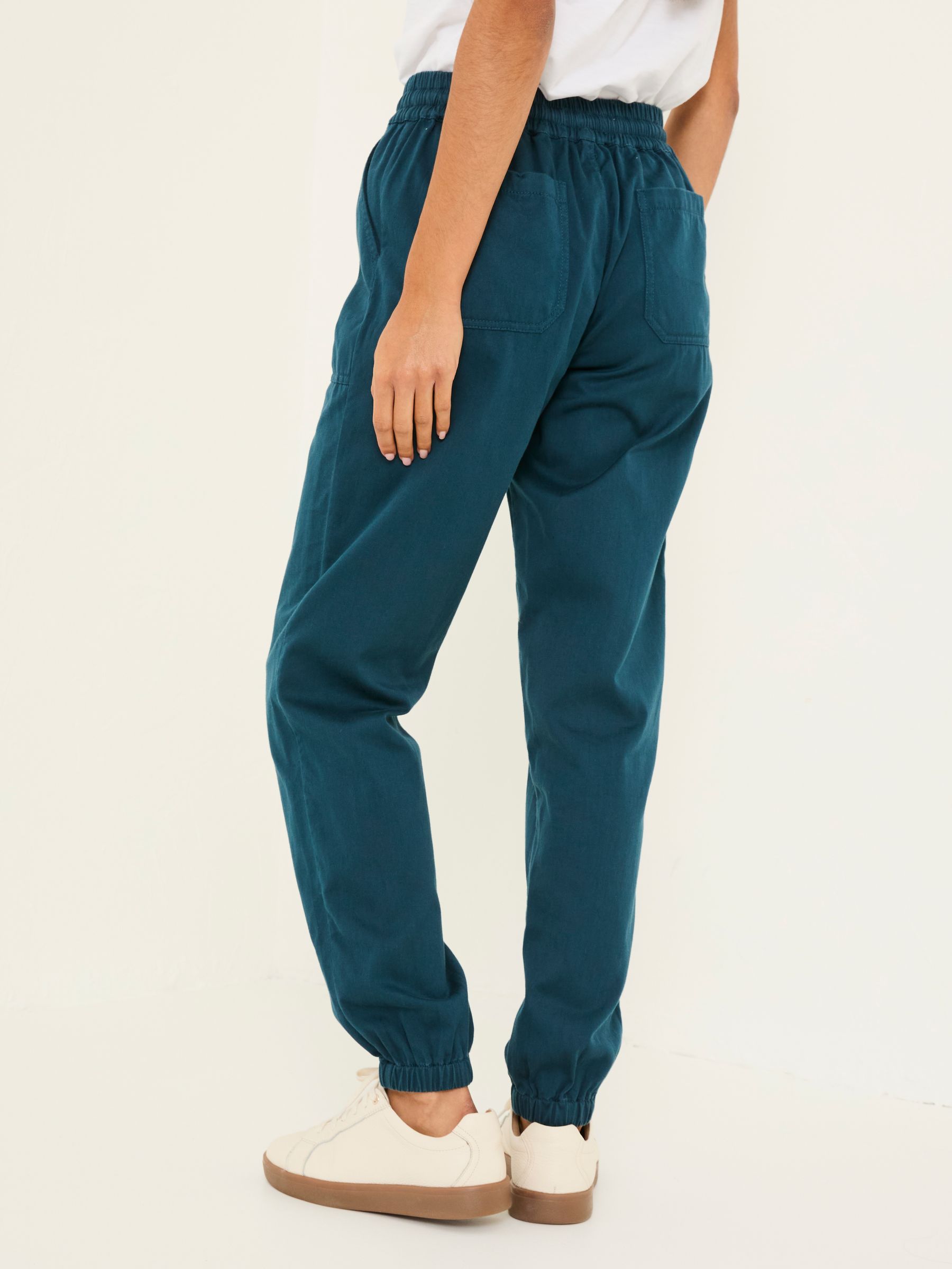 Lyme Teal Blue Cuffed Joggers - Image 4 of 6