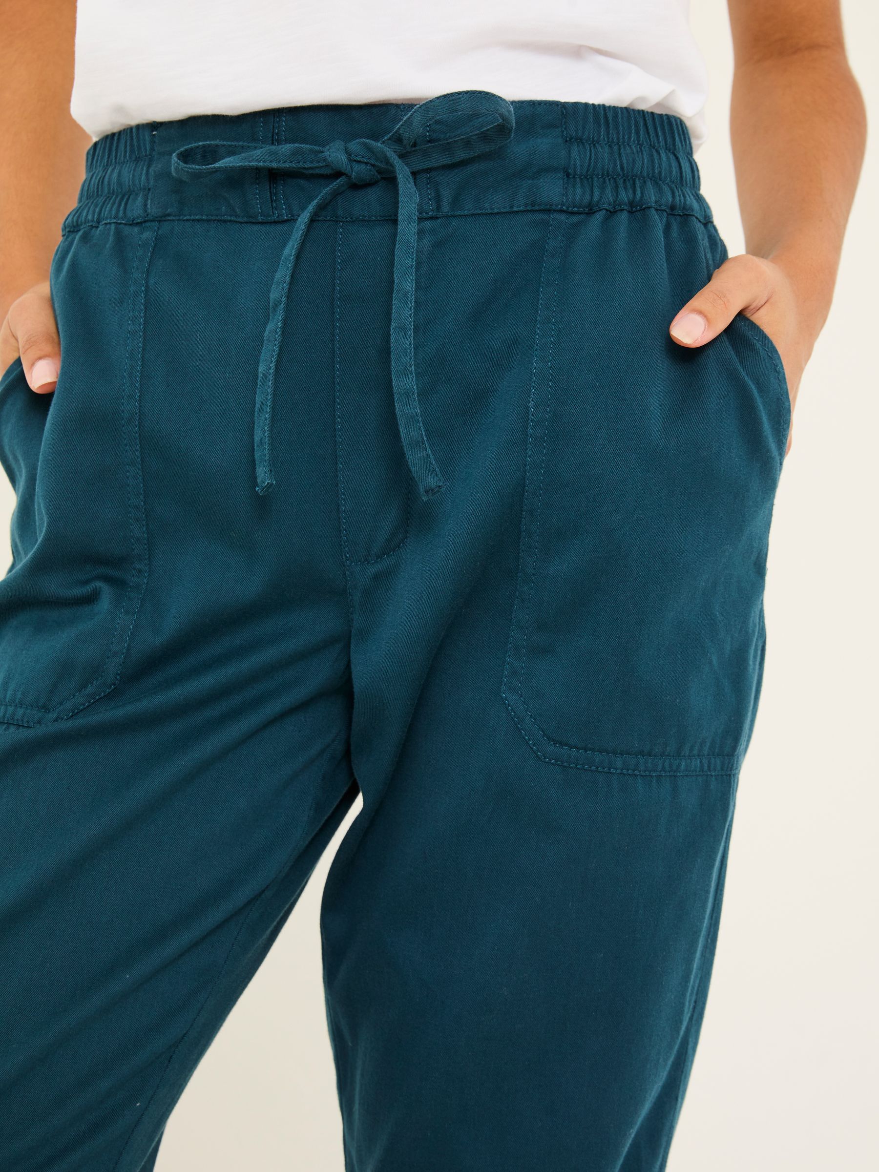 Lyme Teal Blue Cuffed Joggers - Image 5 of 6