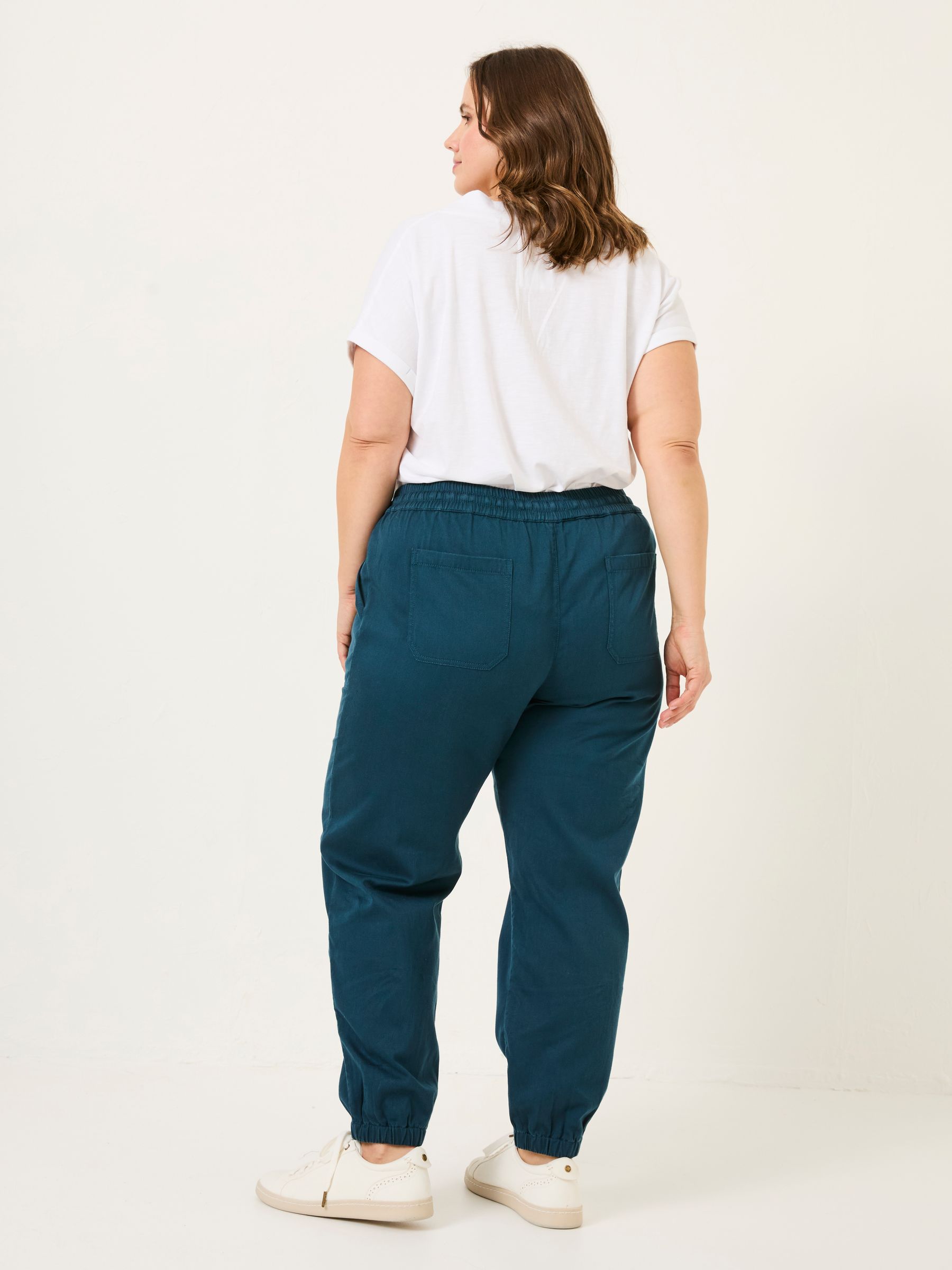 Lyme Teal Blue Cuffed Joggers - Image 9 of 10