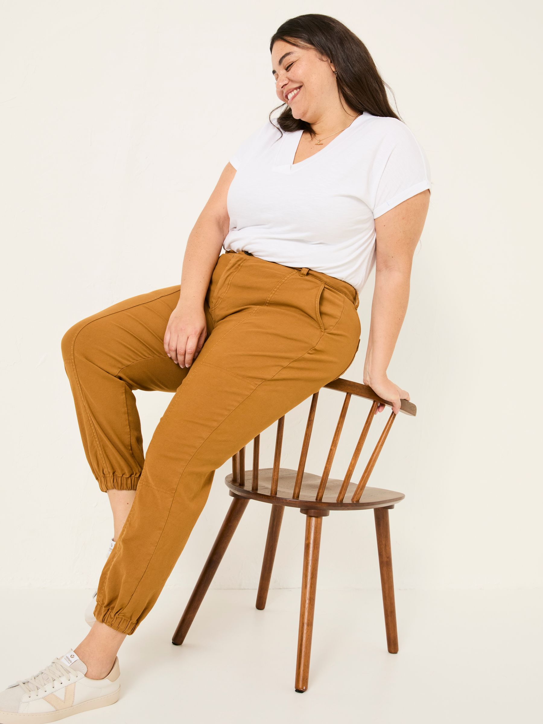 Boston Tan Brown Cargo Trousers - Image 8 of 11