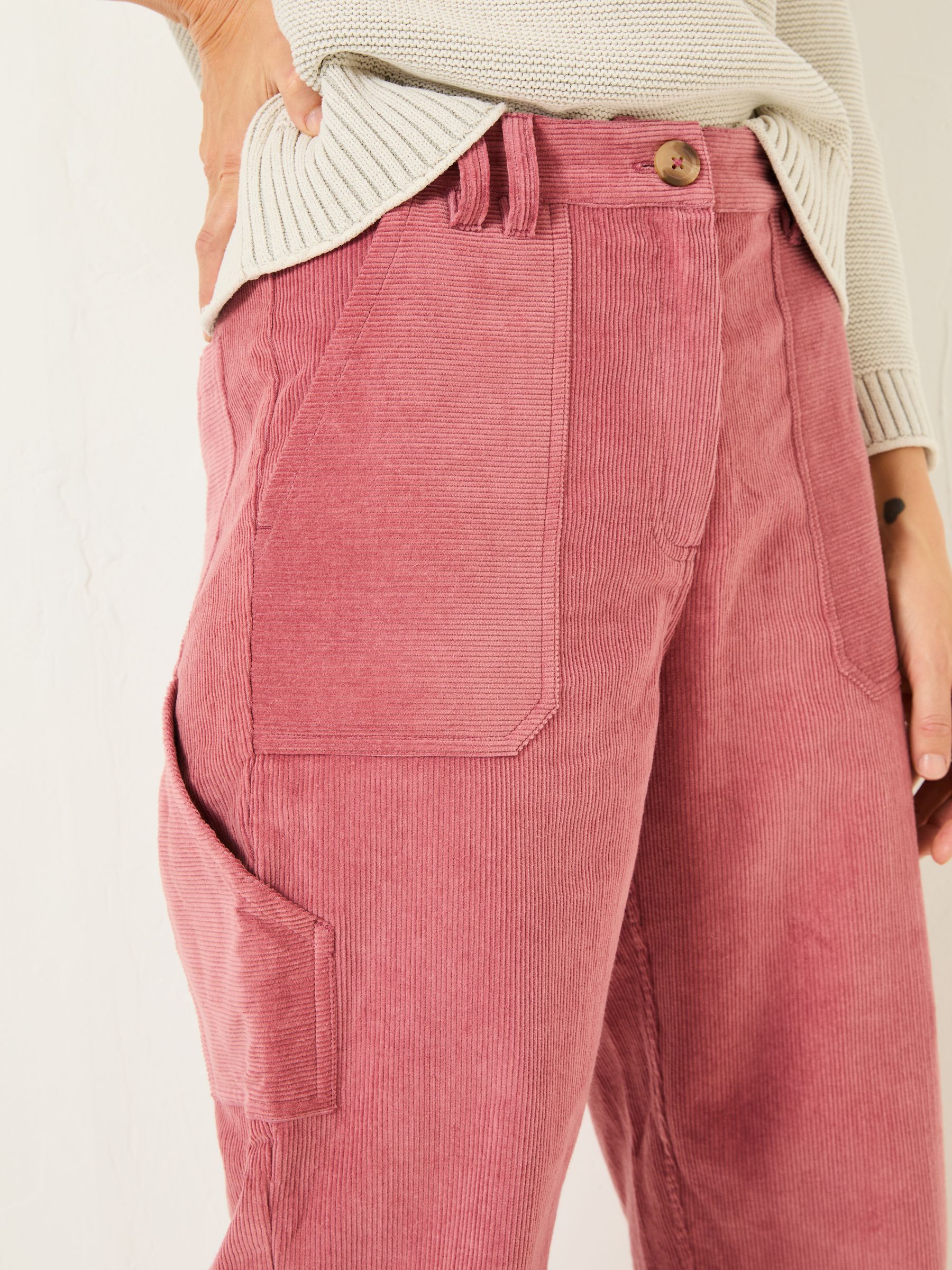 Chesil Blush Pink Cord Trousers - Image 5 of 5