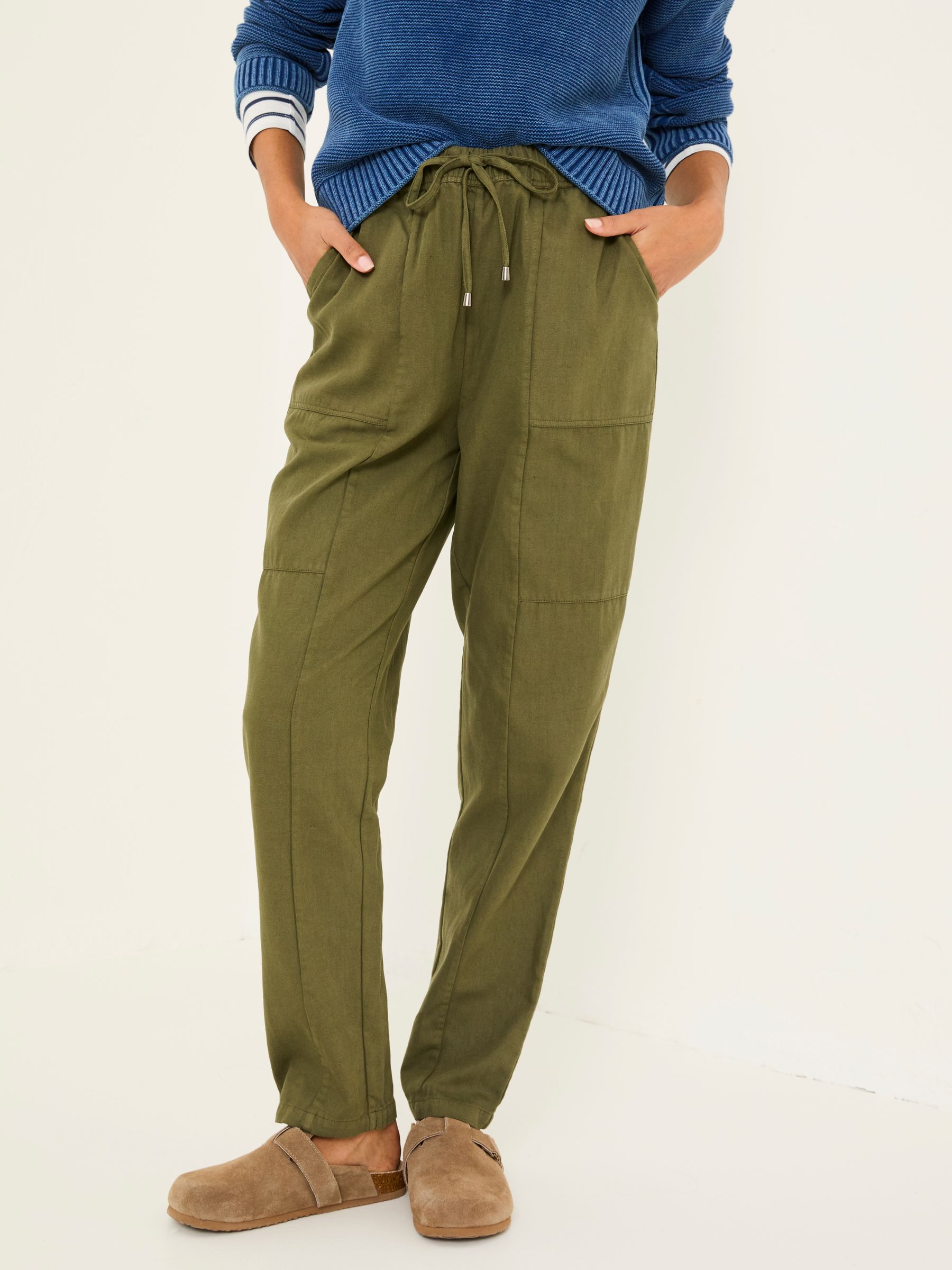 Hoyton Khaki Green Cargo Trousers - Image 1 of 10