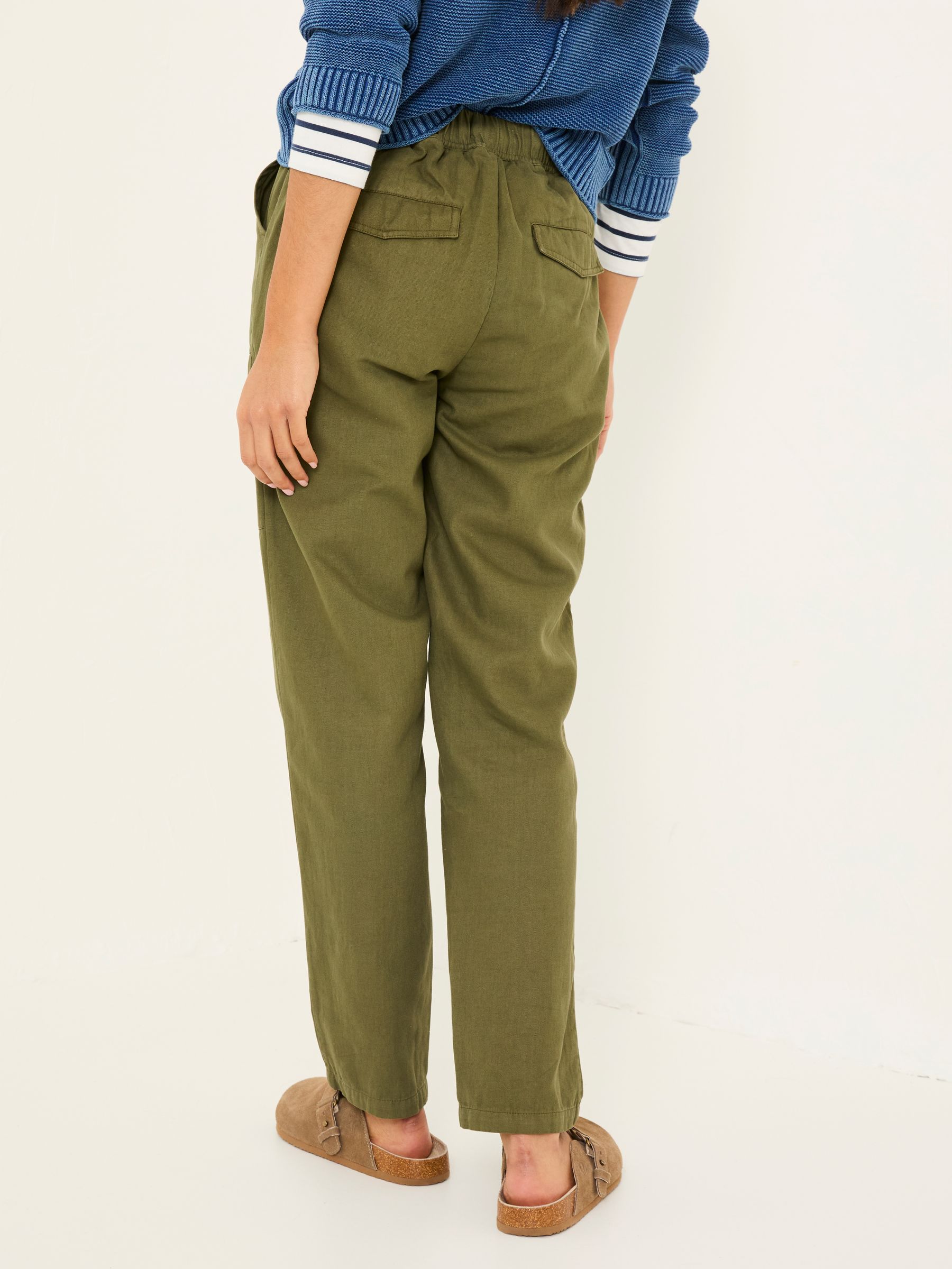 Hoyton Khaki Green Cargo Trousers - Image 2 of 10