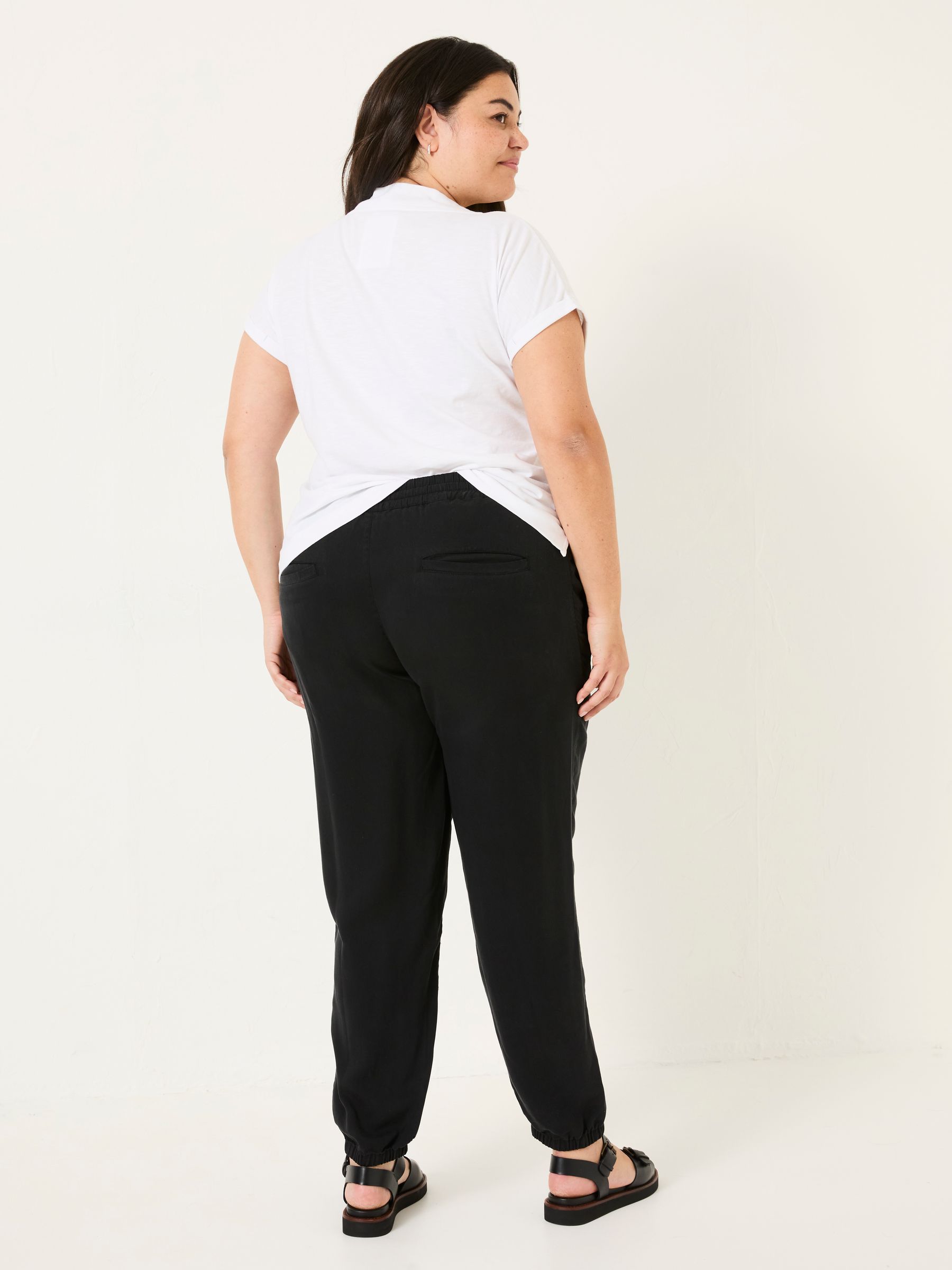 Lyme Black Cuffed Joggers - Image 5 of 10