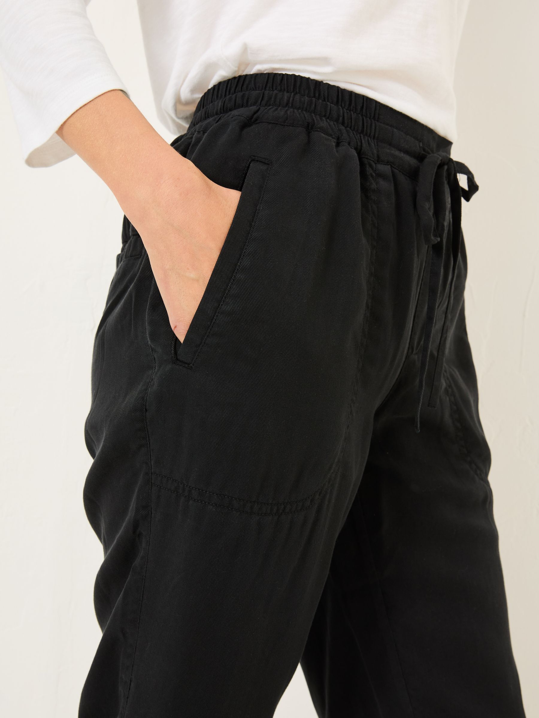 Lyme Black Cuffed Joggers - Image 7 of 10