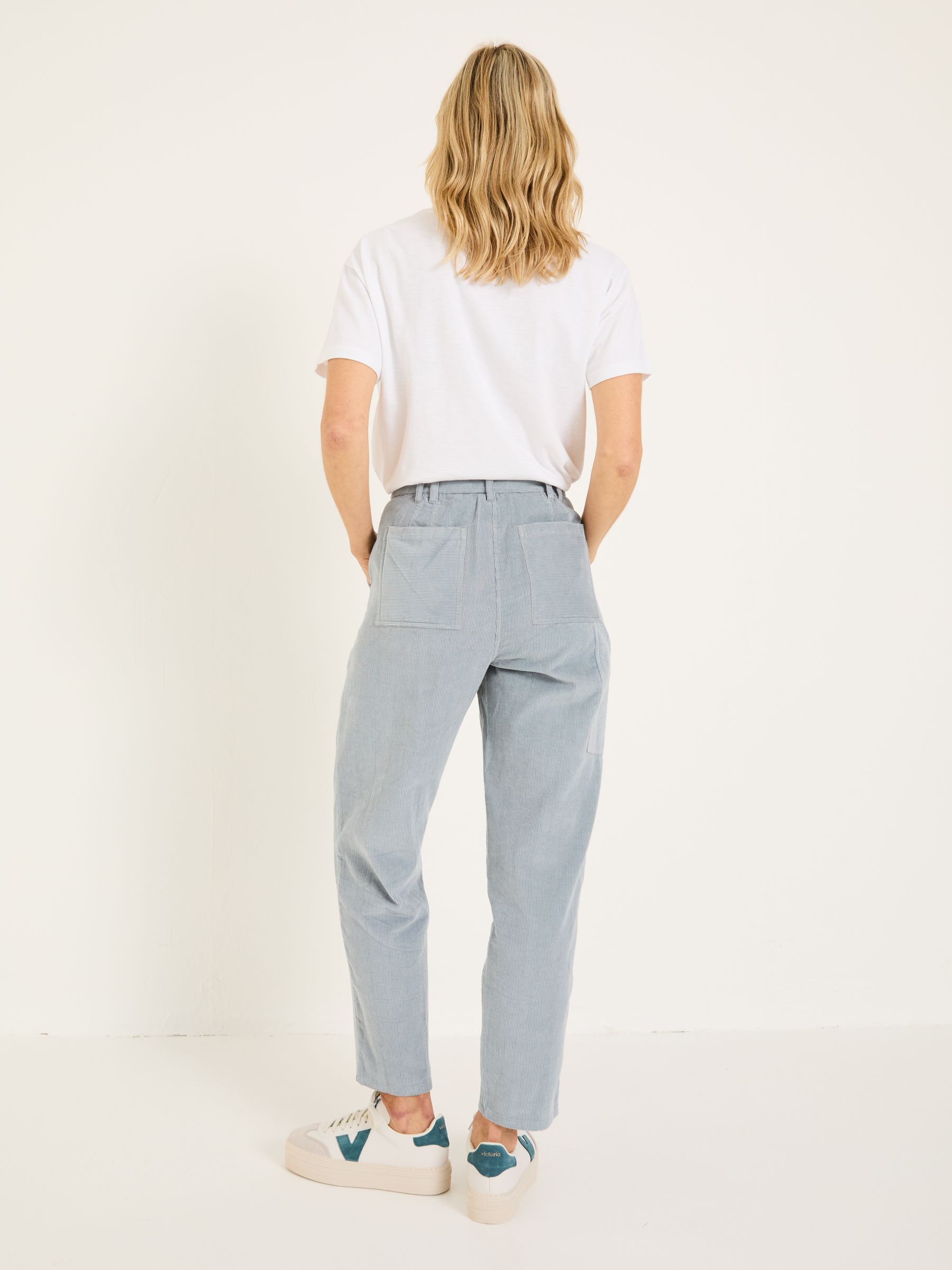 Chesil Pale Blue Cord Trousers - Image 2 of 5