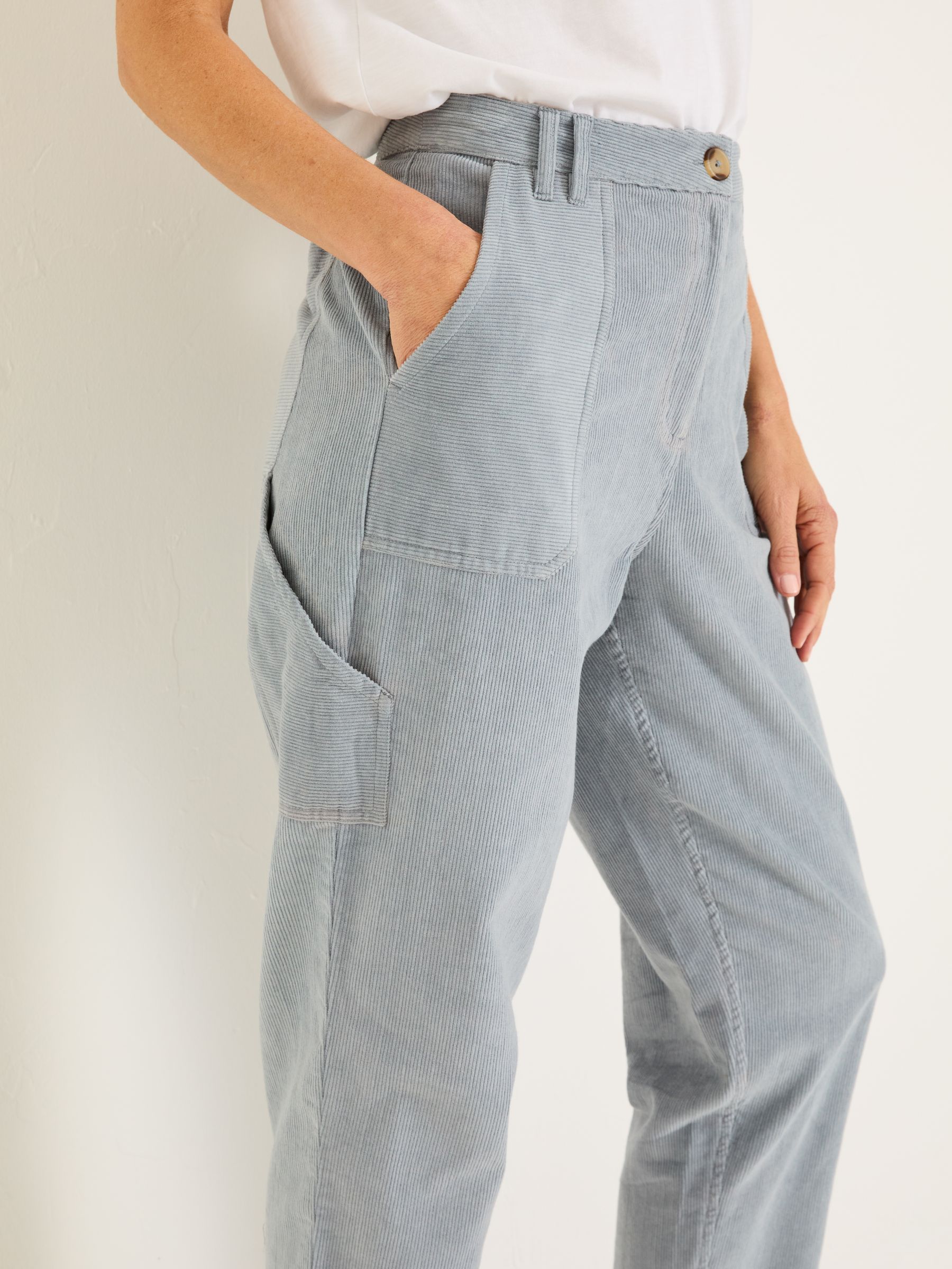 Chesil Pale Blue Cord Trousers - Image 4 of 5