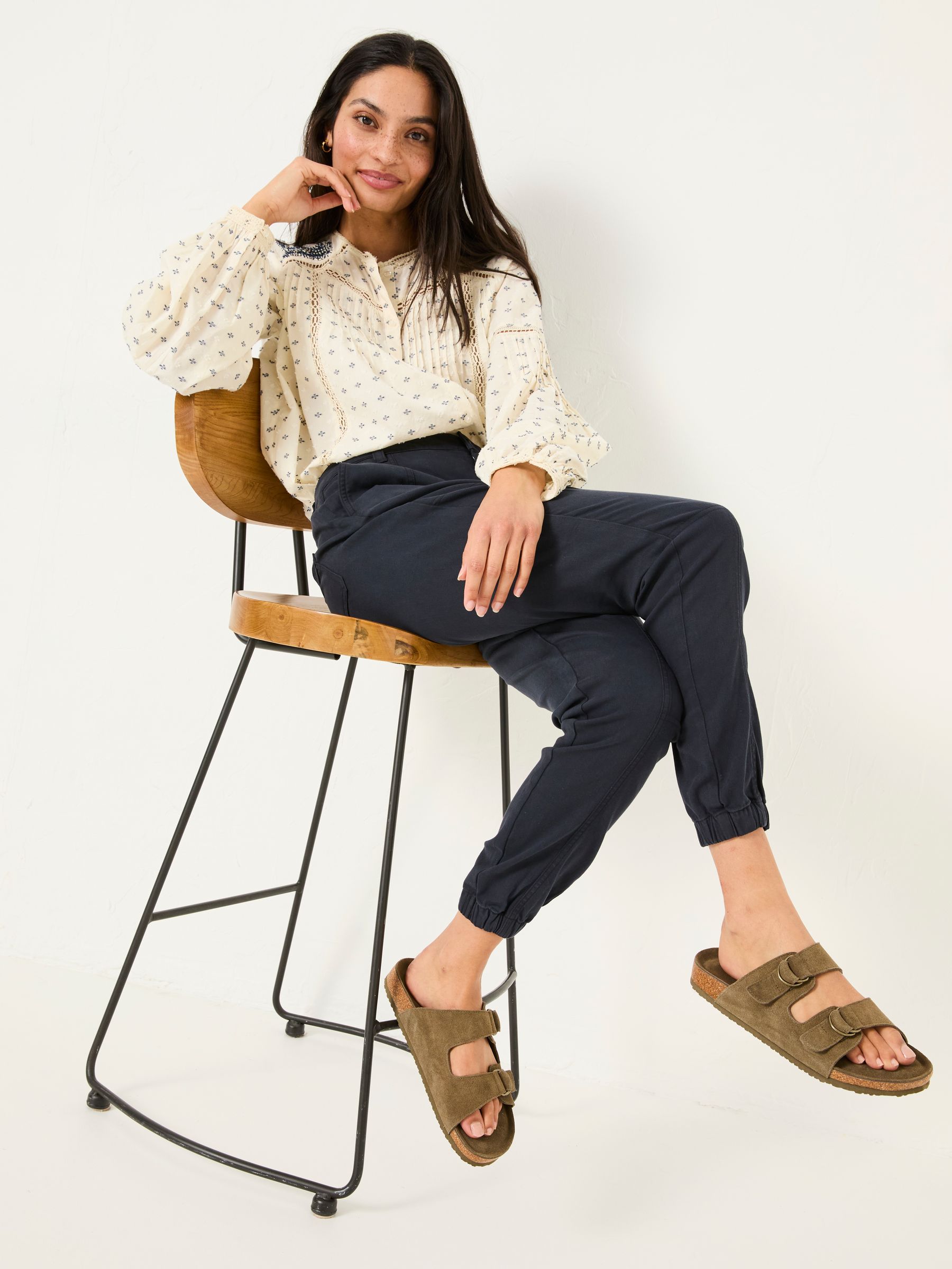 Boston Navy Cargo Trousers - Image 4 of 10