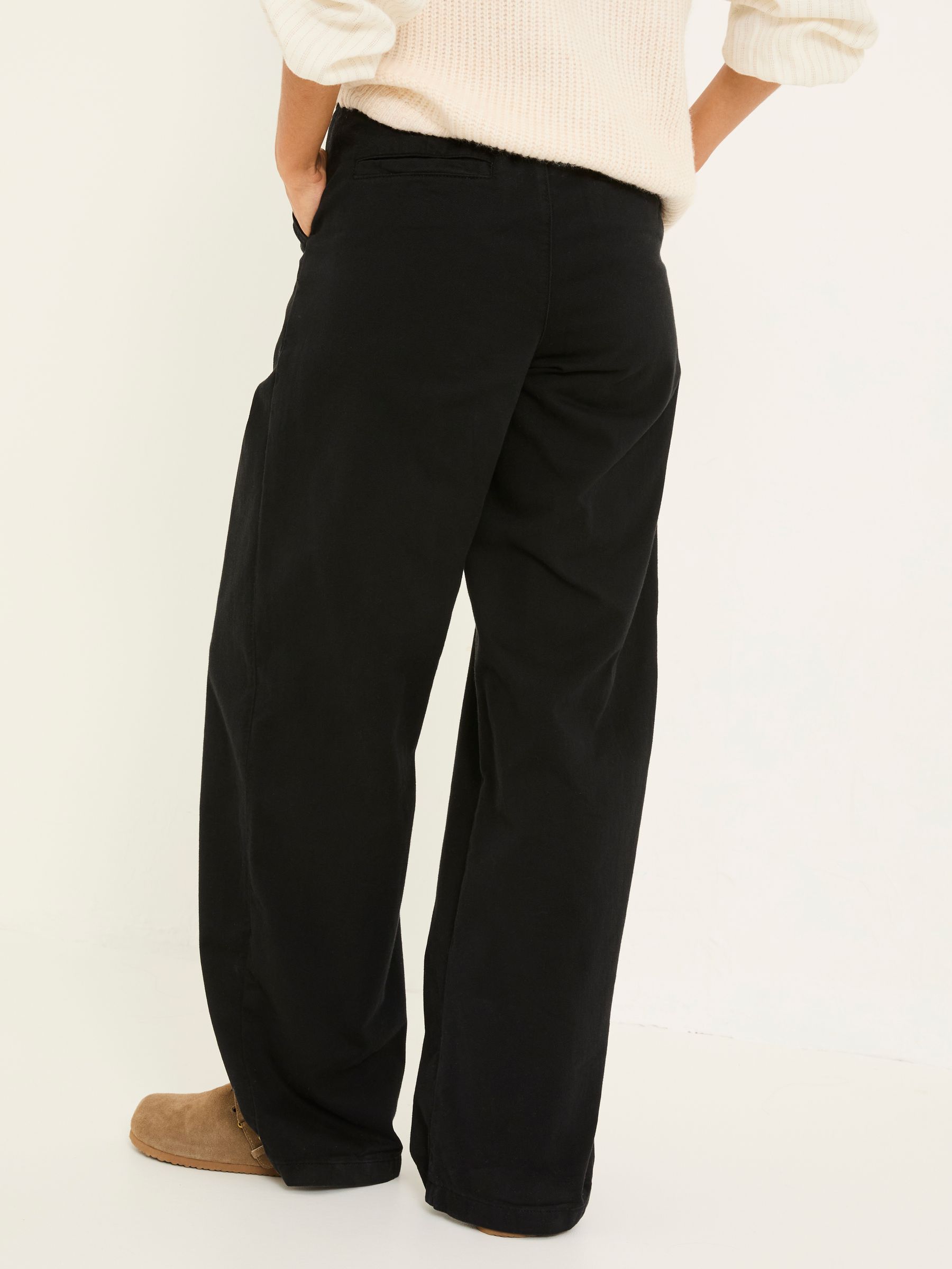 Saffron Black Wide Leg Trousers - Image 2 of 6