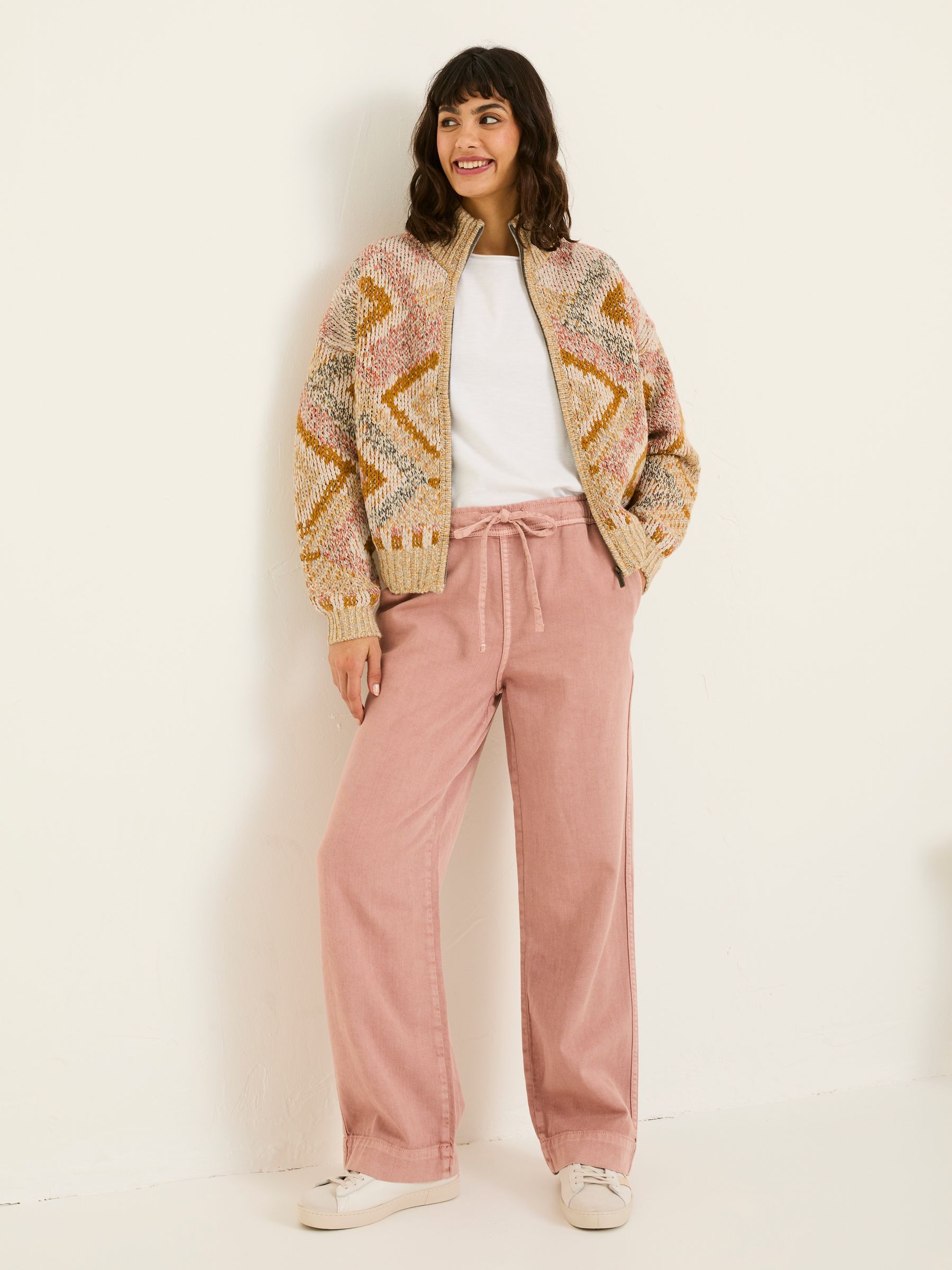 Ashby Pink Wide Leg Trousers - Image 3 of 5