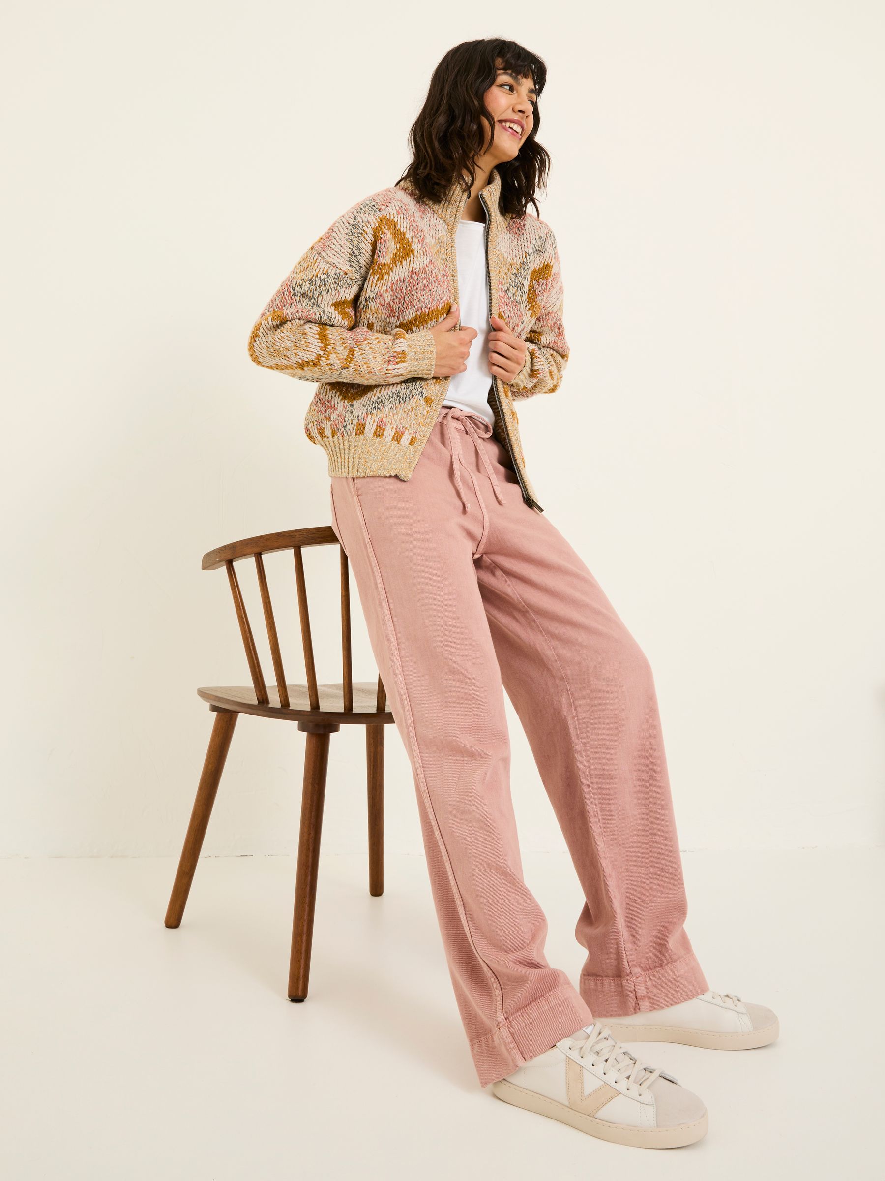 Ashby Pink Wide Leg Trousers - Image 5 of 5