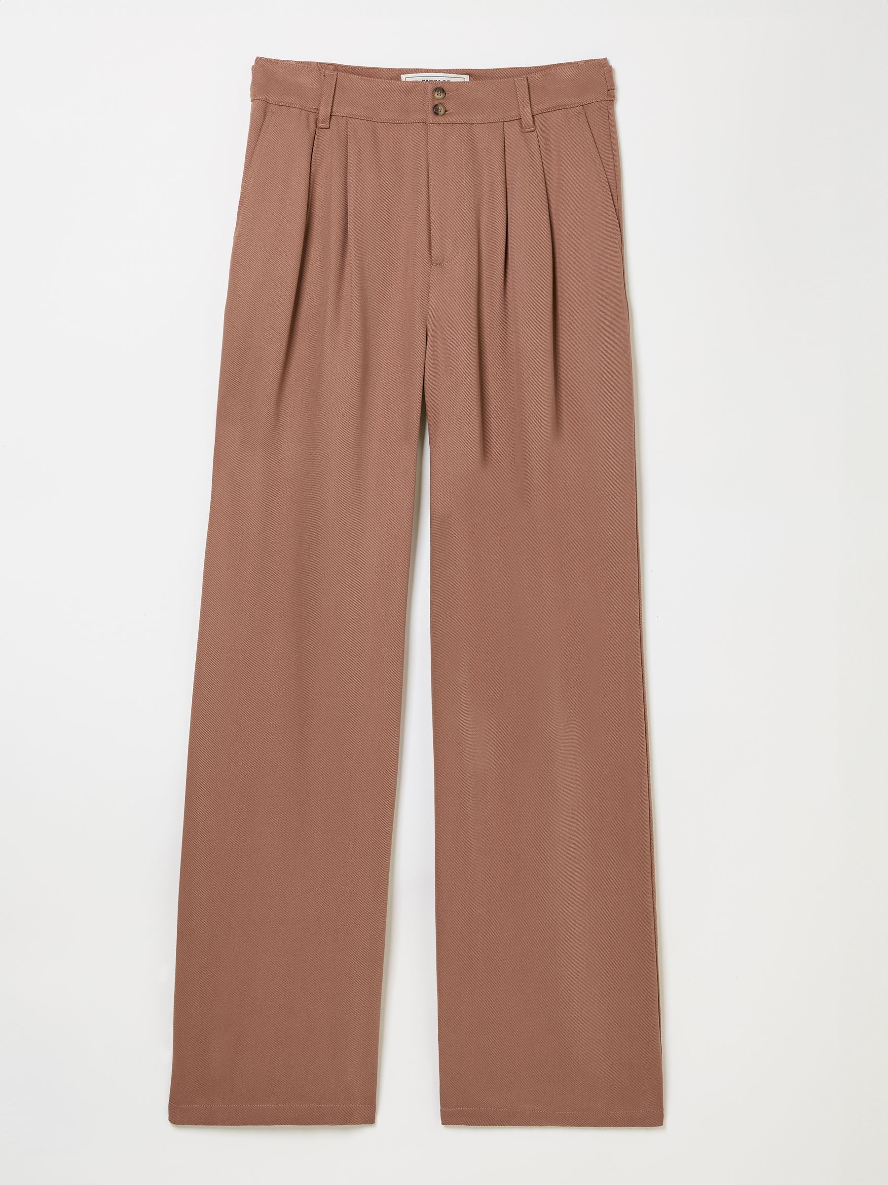 Ginger Terracotta Wide Leg Drape Trousers - Image 10 of 10