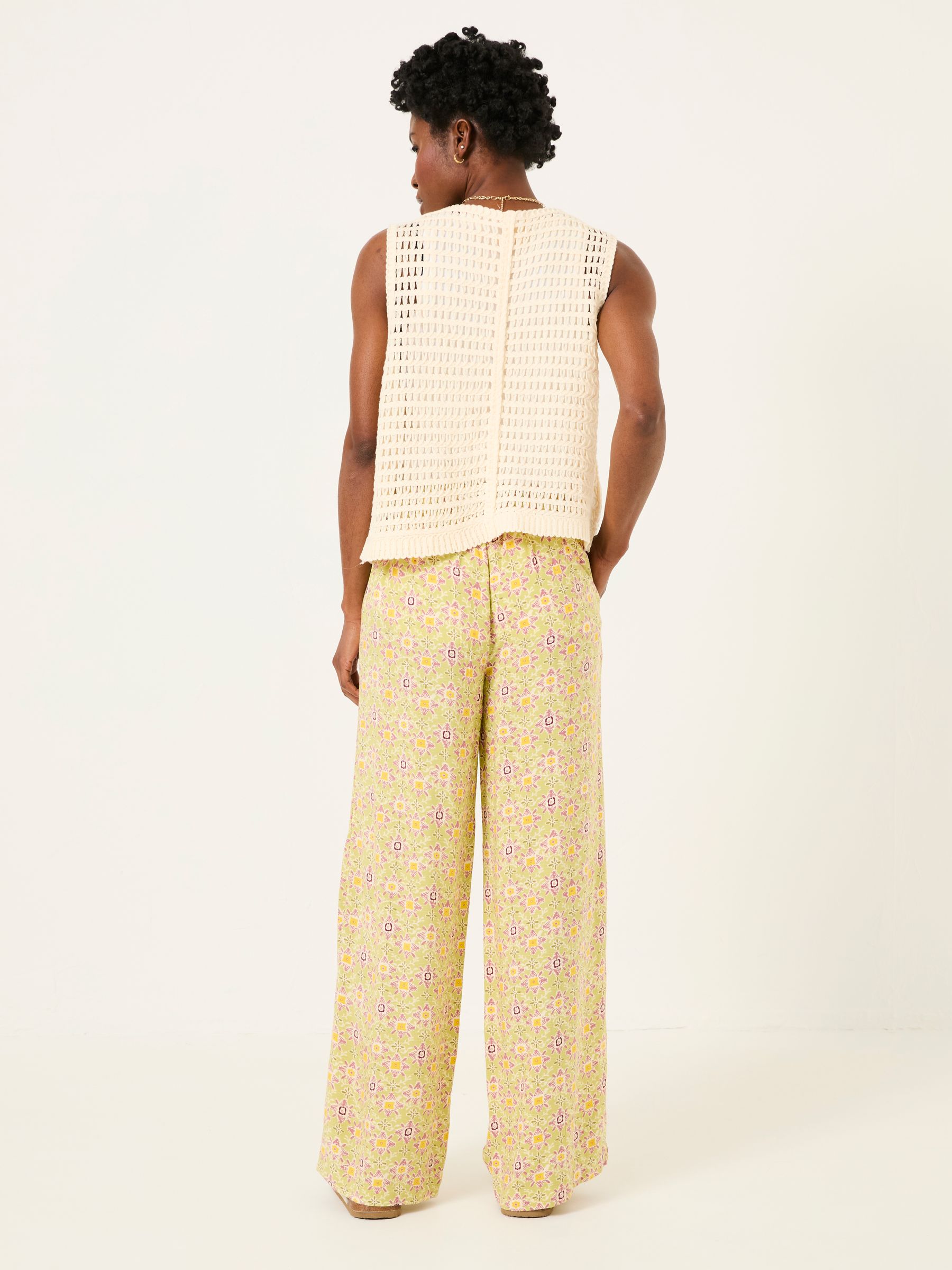 Beeble Multi Printed Wide Leg Trousers - Image 3 of 8
