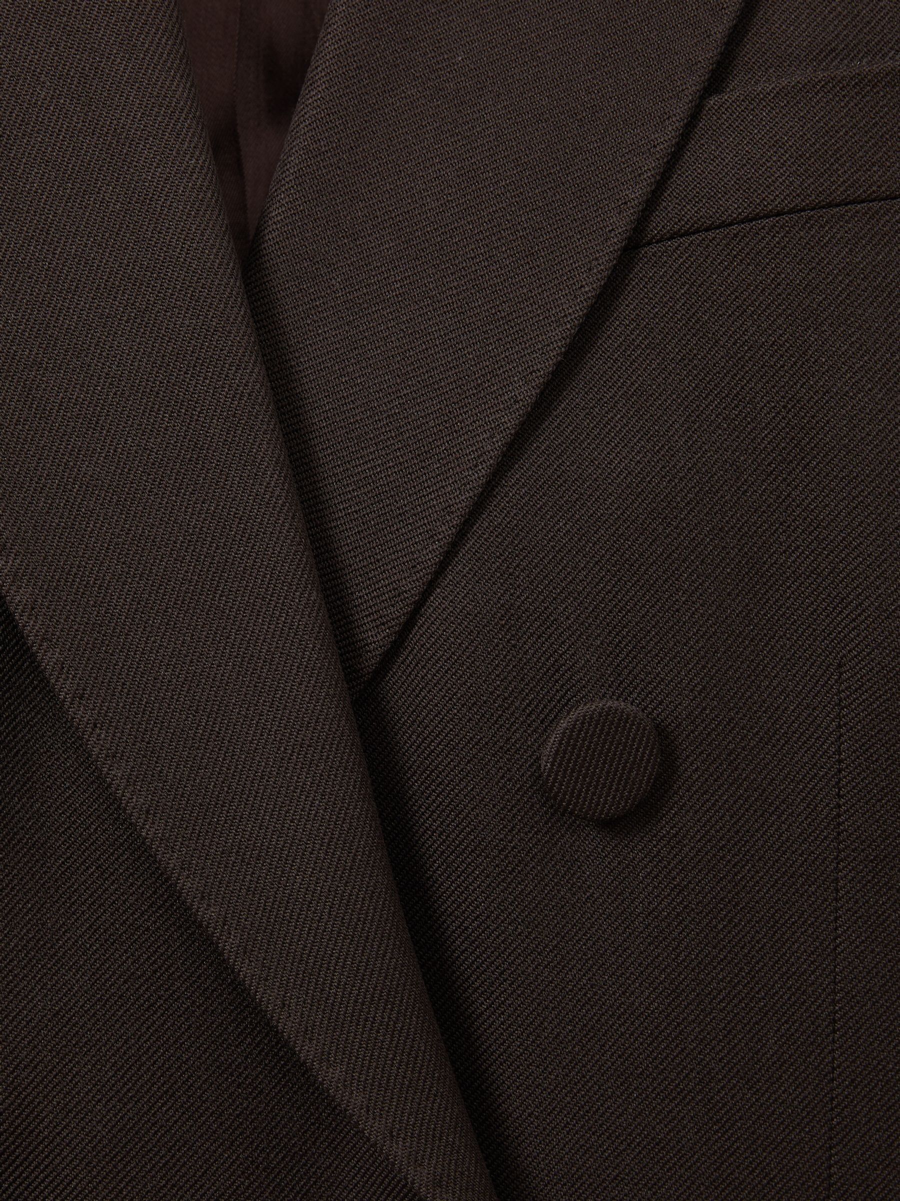 Atelier Double-Breasted Virgin-Wool Blend Suit Jacket in Chocolate - Image 5 of 5