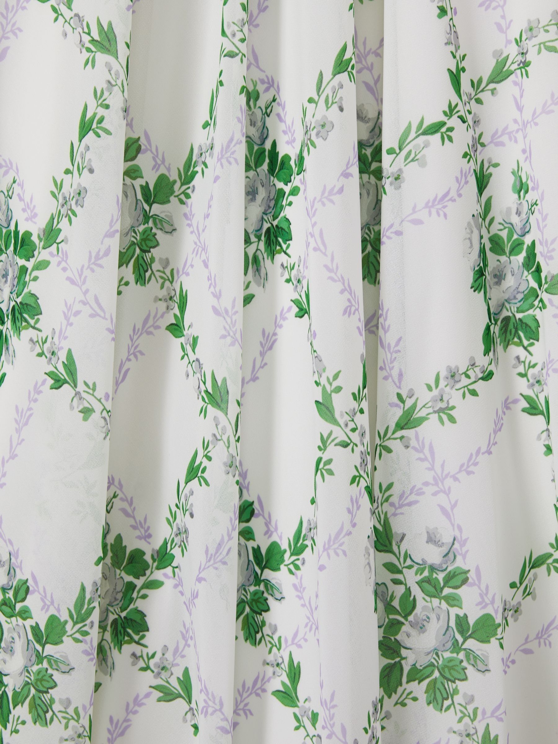 Florere Sheer Sleeve Cape Detail Maxi Dress in White - Image 7 of 7