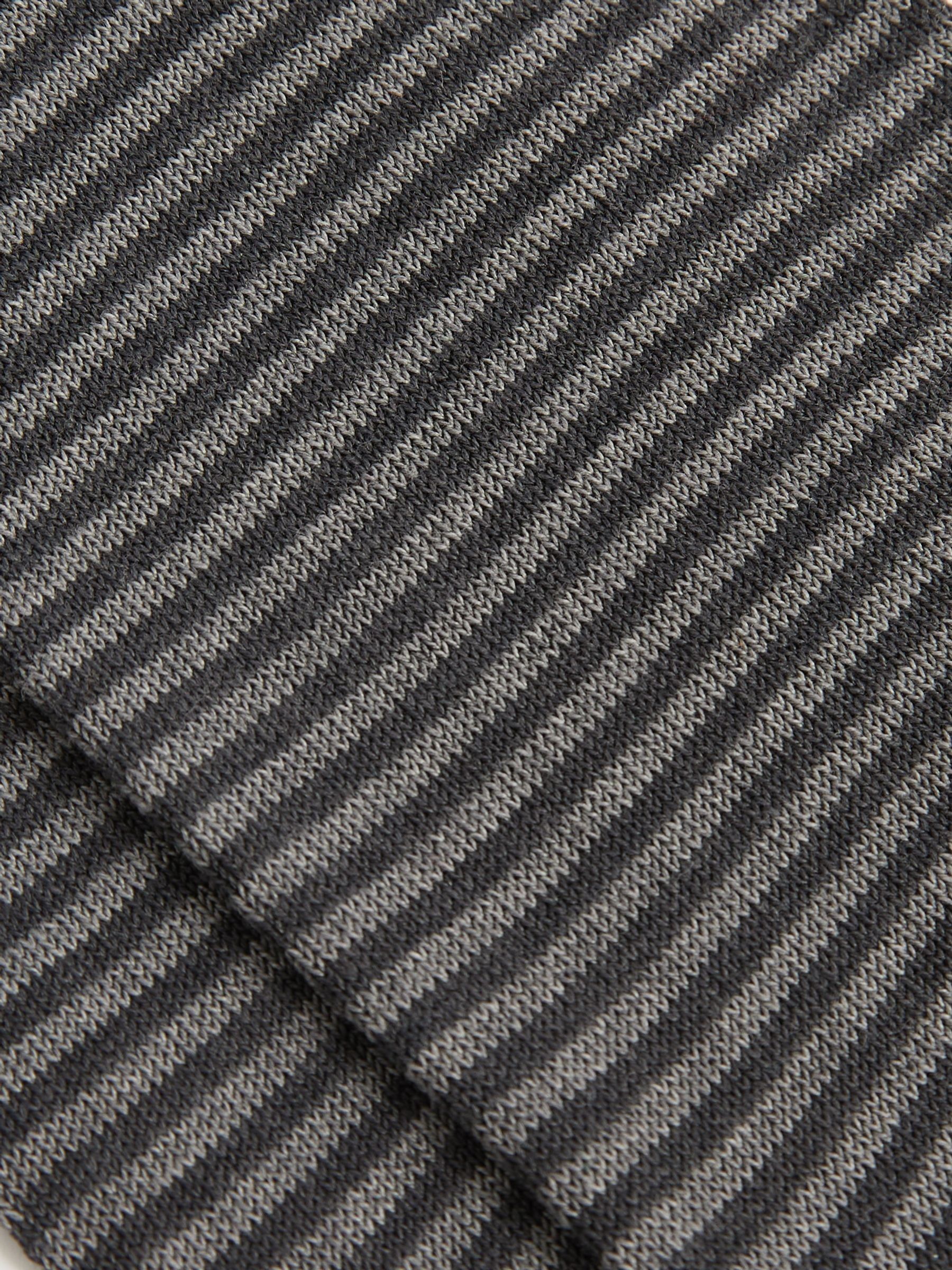 Striped Socks in Charcoal/Grey - Image 3 of 3