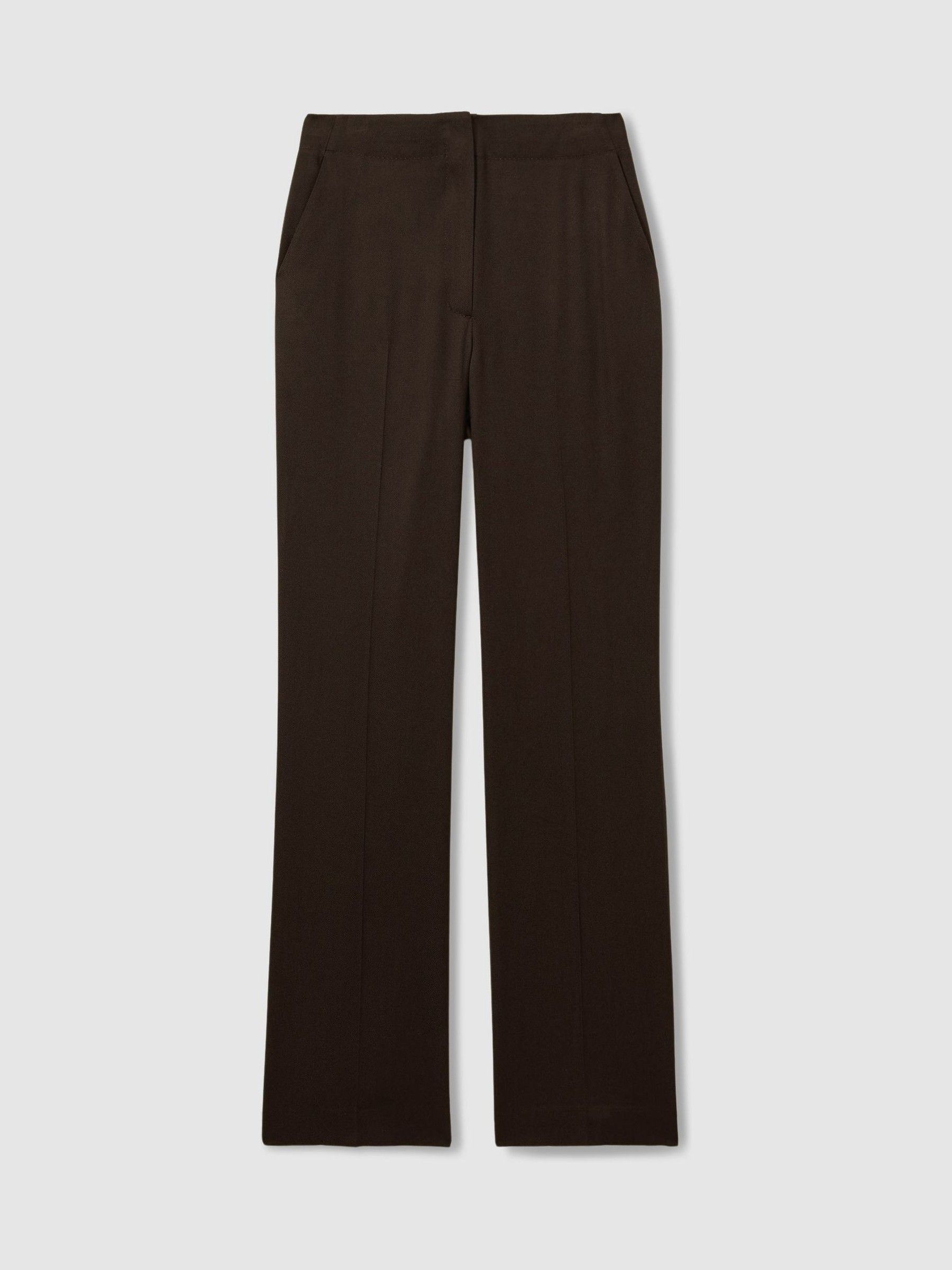 Atelier Virgin Wool-Blend Suit Trousers in Chocolate - Image 2 of 5