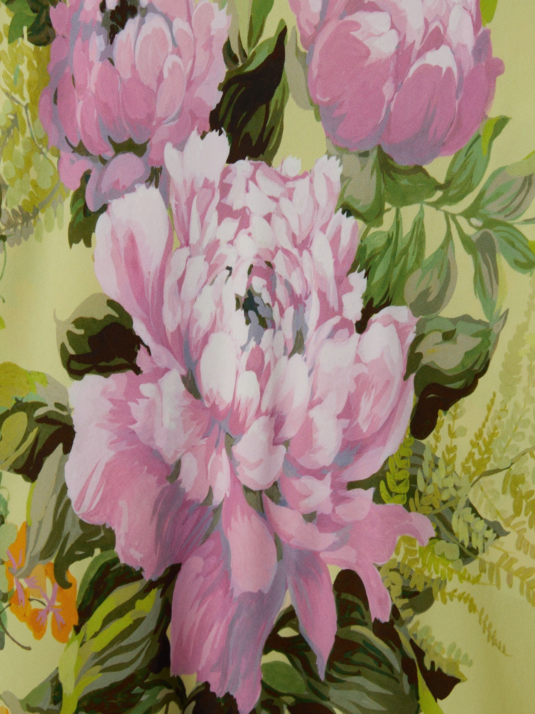 Florere Blouson Sleeve Midi Dress in Pale Green - Image 8 of 8