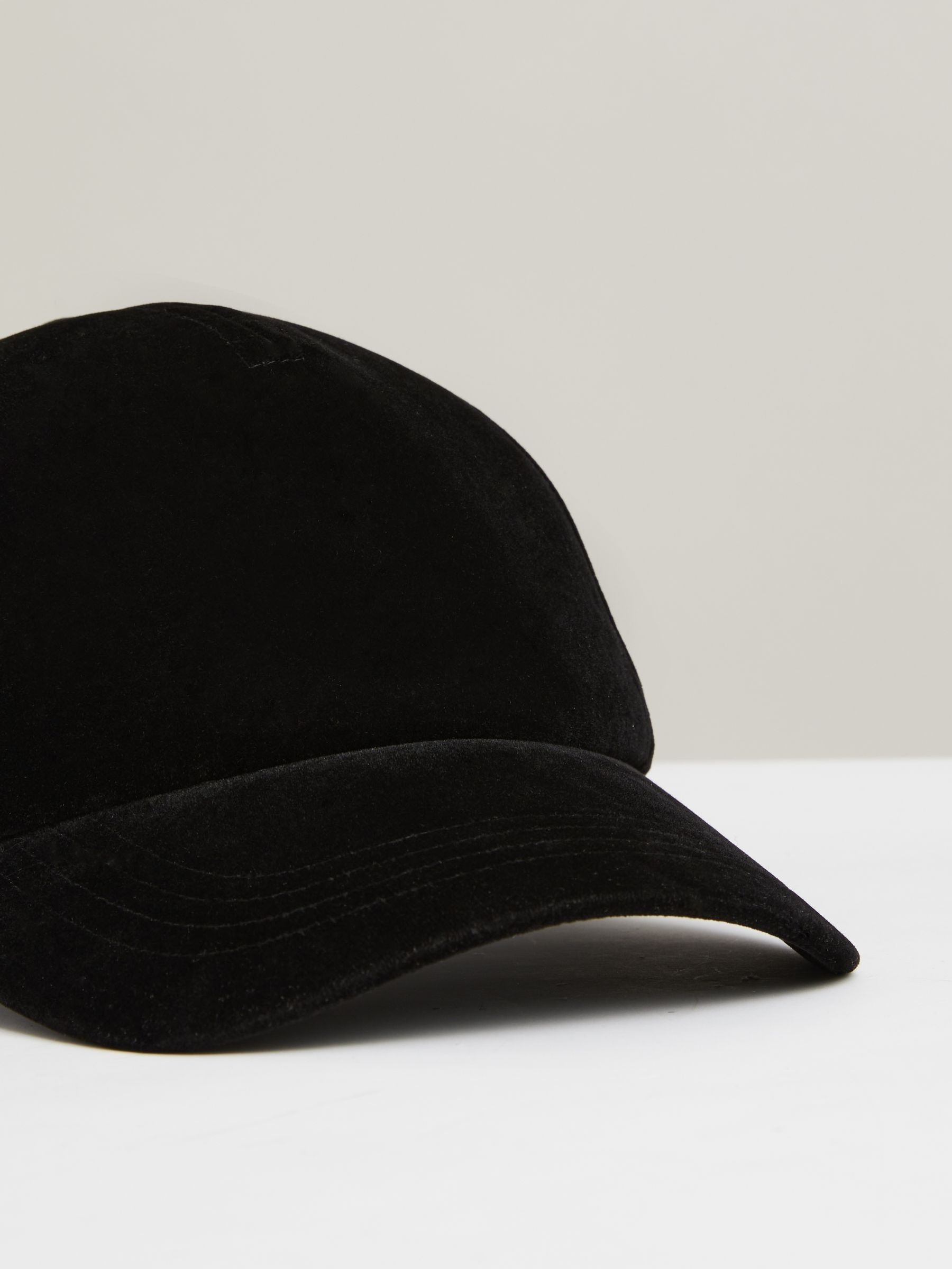 Velvet Baseball Cap in Black - Image 3 of 4