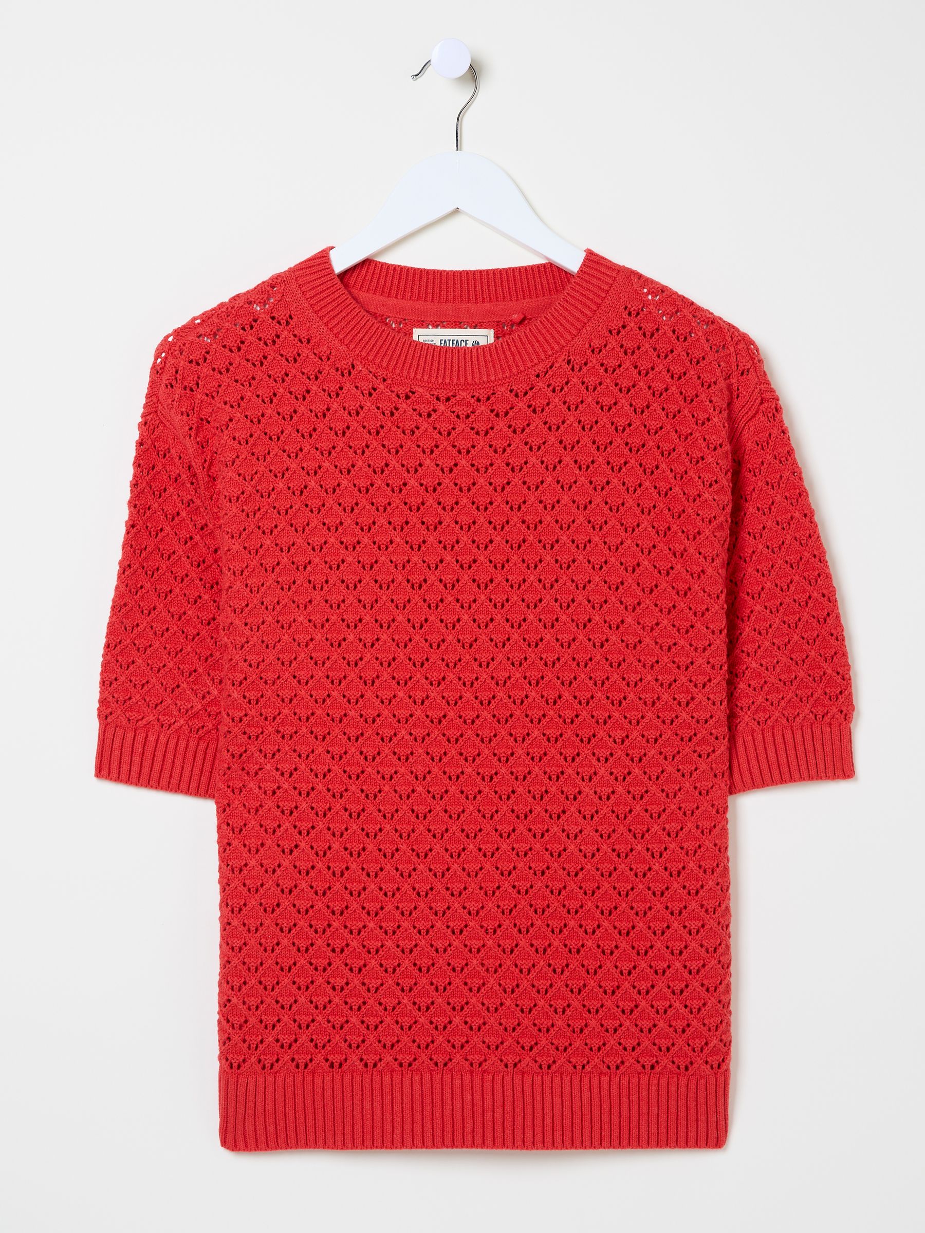 Maysie Red Knitted T-Shirt - Image 6 of 6