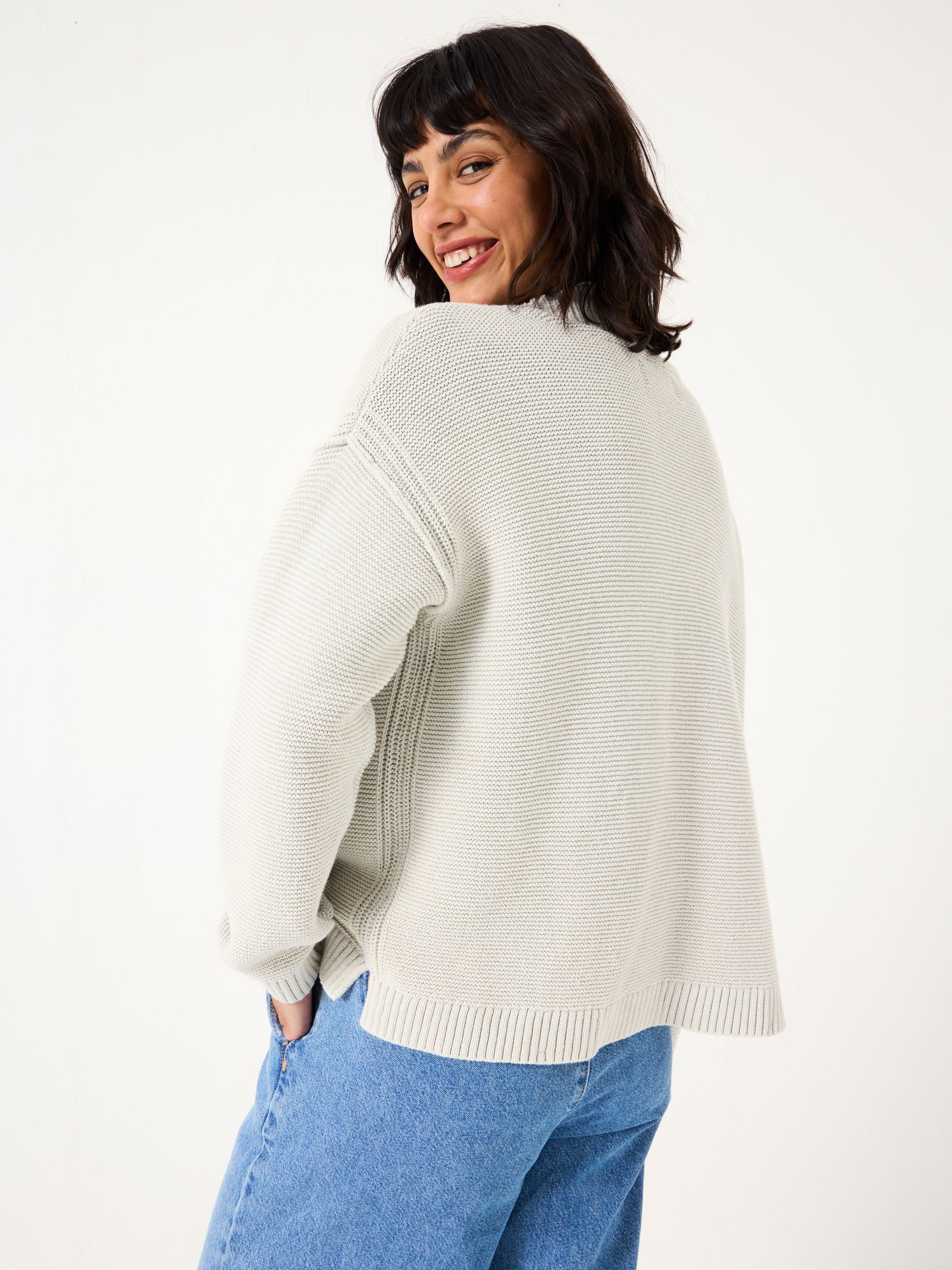 Stone Edie Laundered Knitted Cardigan - Image 2 of 5