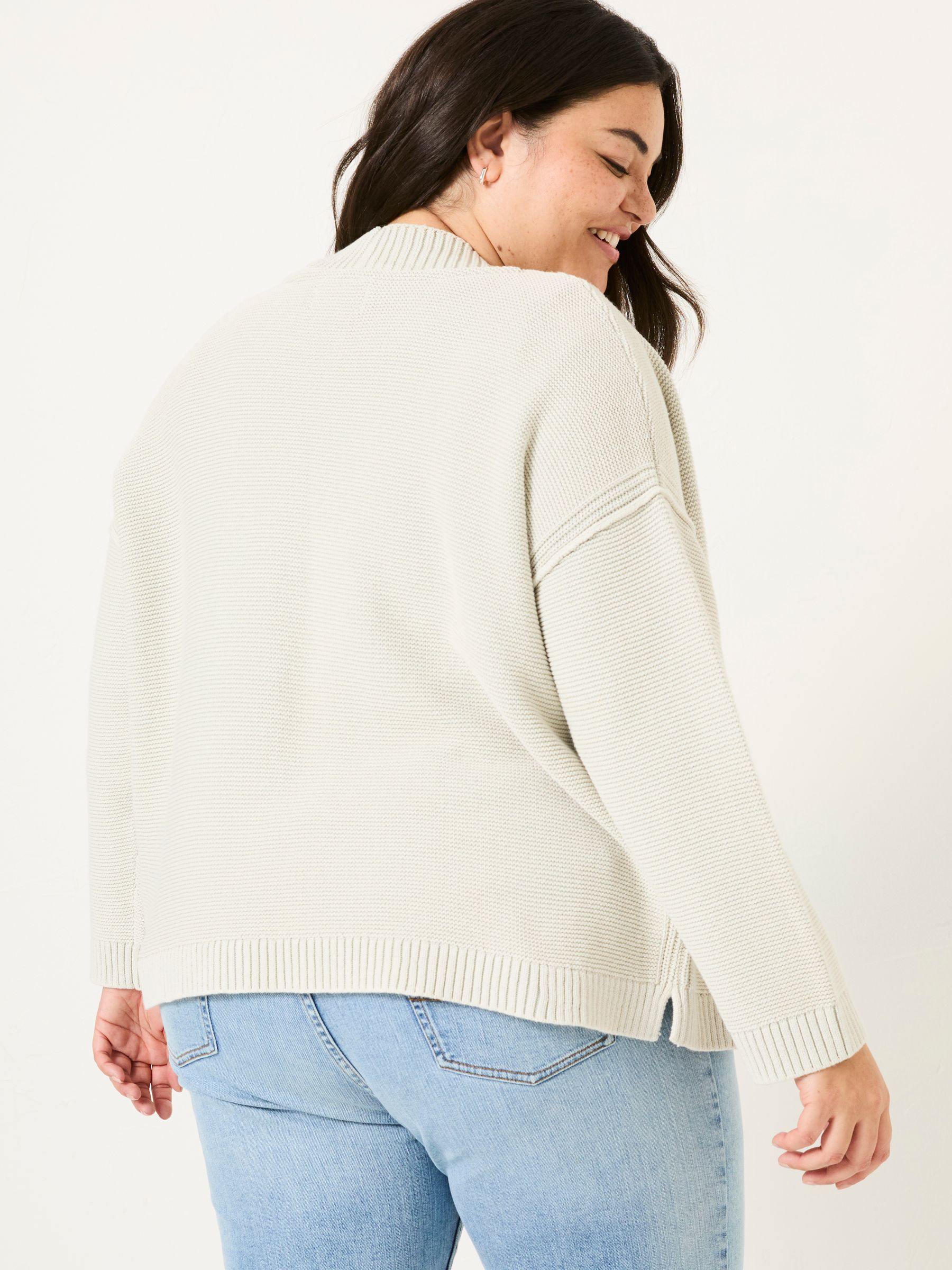 Stone Edie Laundered Knitted Cardigan - Image 6 of 9