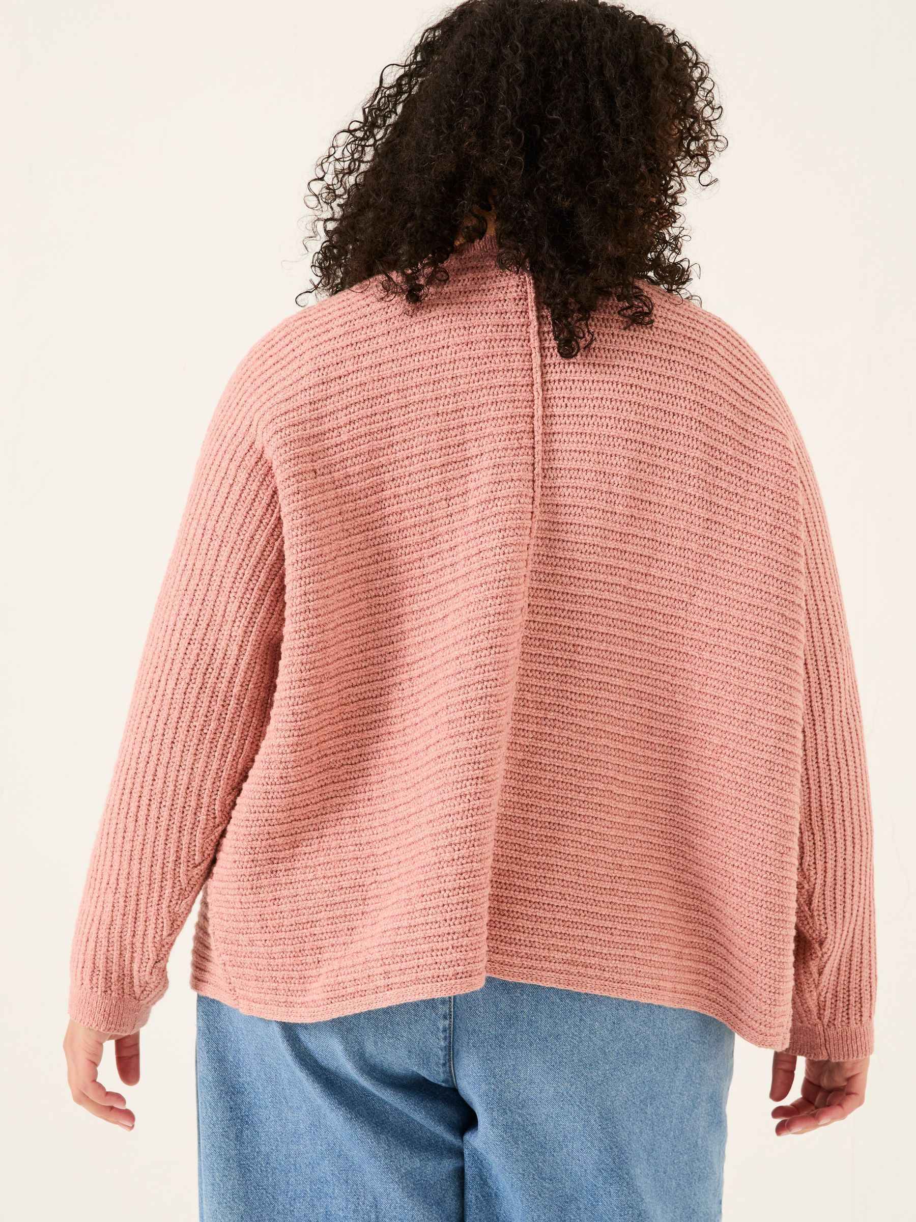 Kya Light Pink Knitted Kimono Cardigan - Image 2 of 5