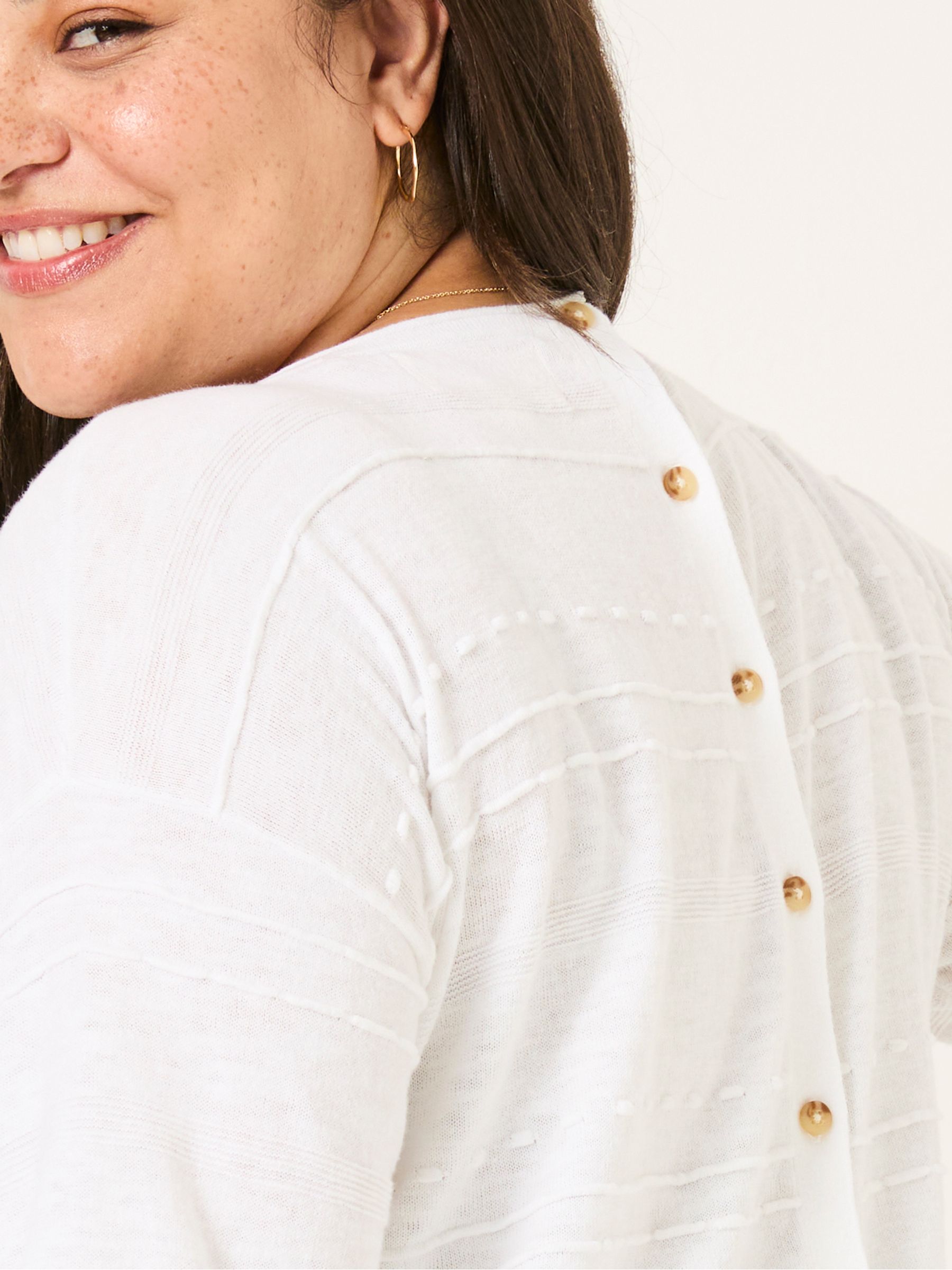 Isabelle White Knitted Jumper - Image 8 of 9