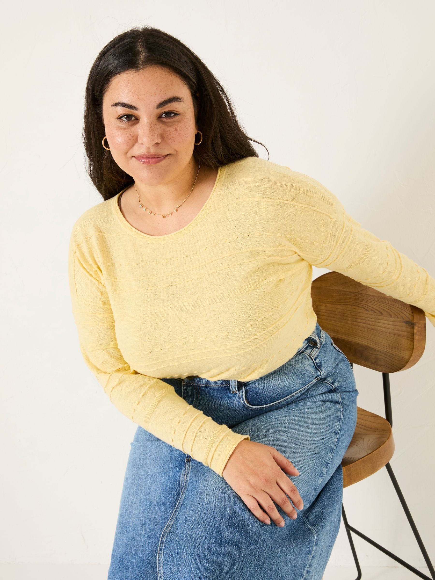 Isabelle Yellow Knitted Jumper - Image 5 of 9