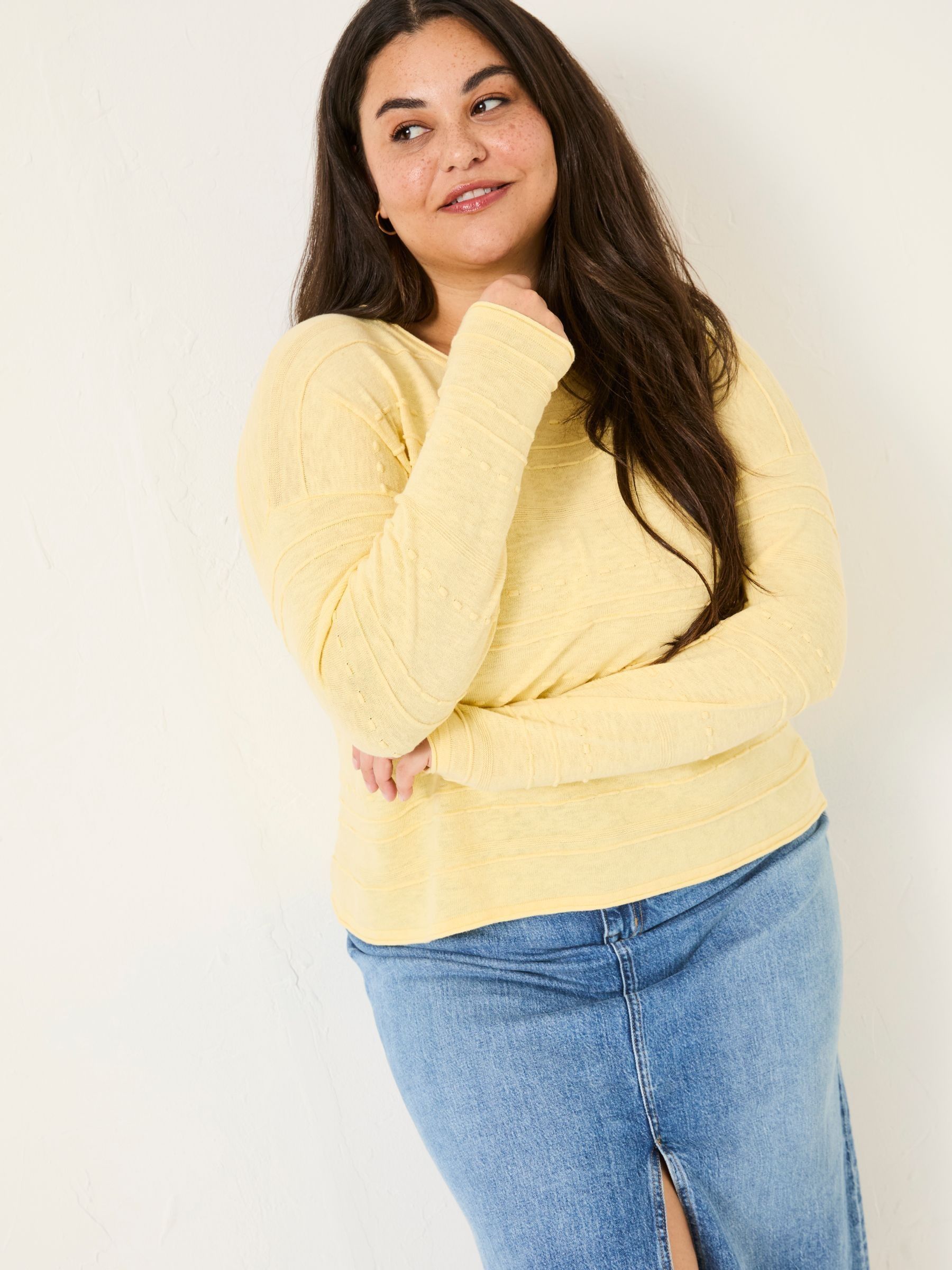 Isabelle Yellow Knitted Jumper - Image 8 of 9