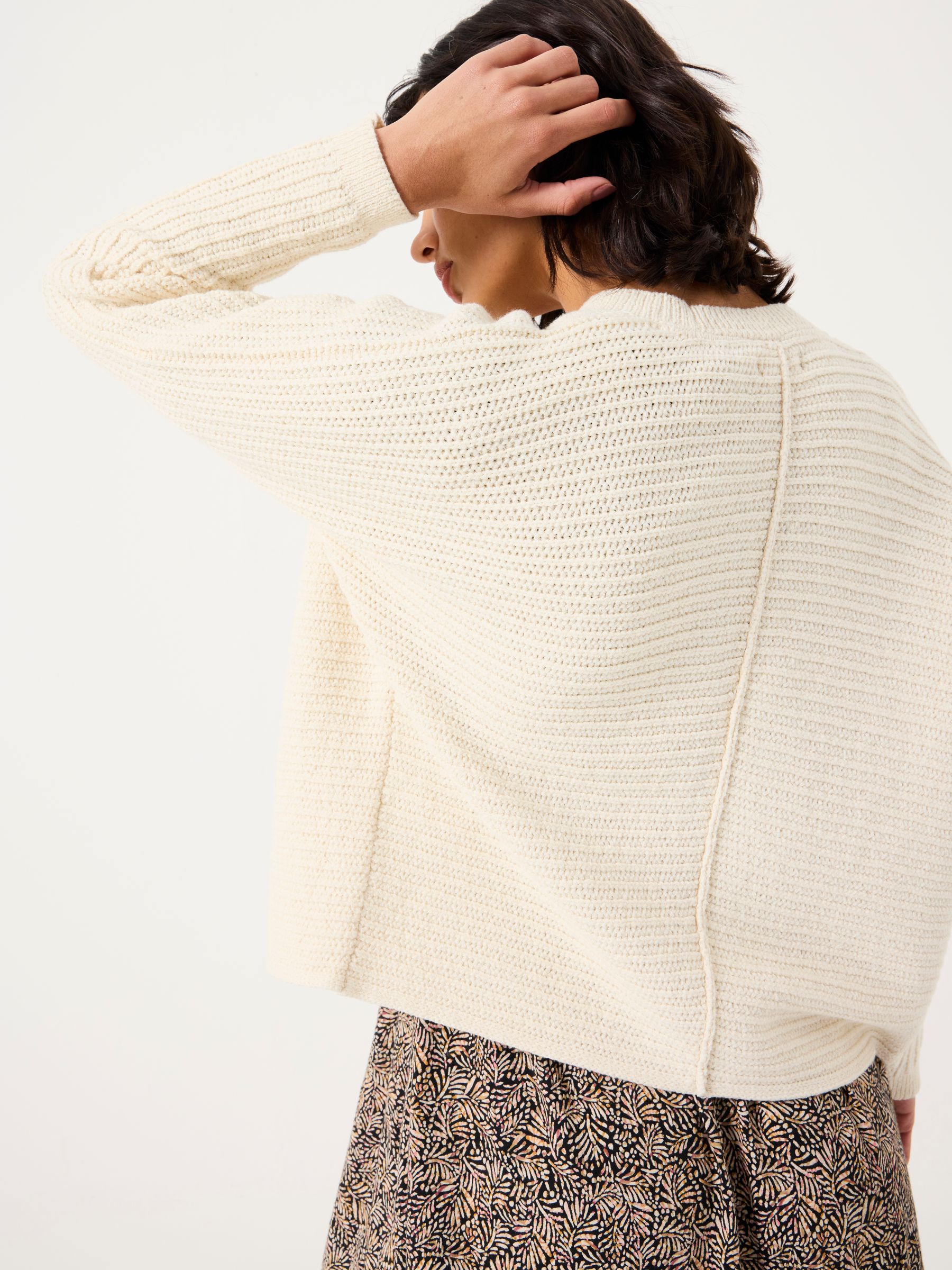 Kya Ivory Knitted Kimono Cardigan - Image 2 of 5