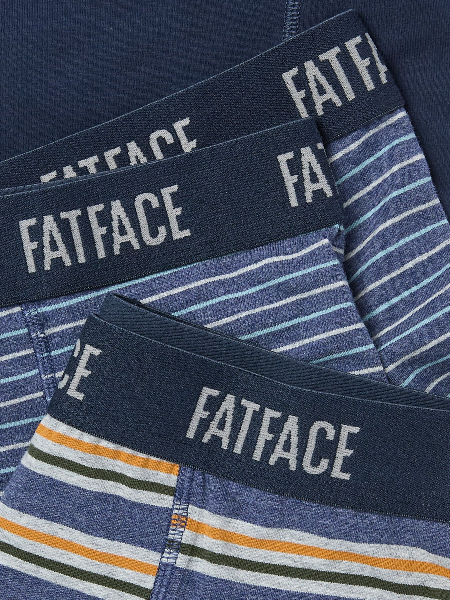 Navy Blue Stripe Classic Boxers 3 Pack - Image 2 of 2