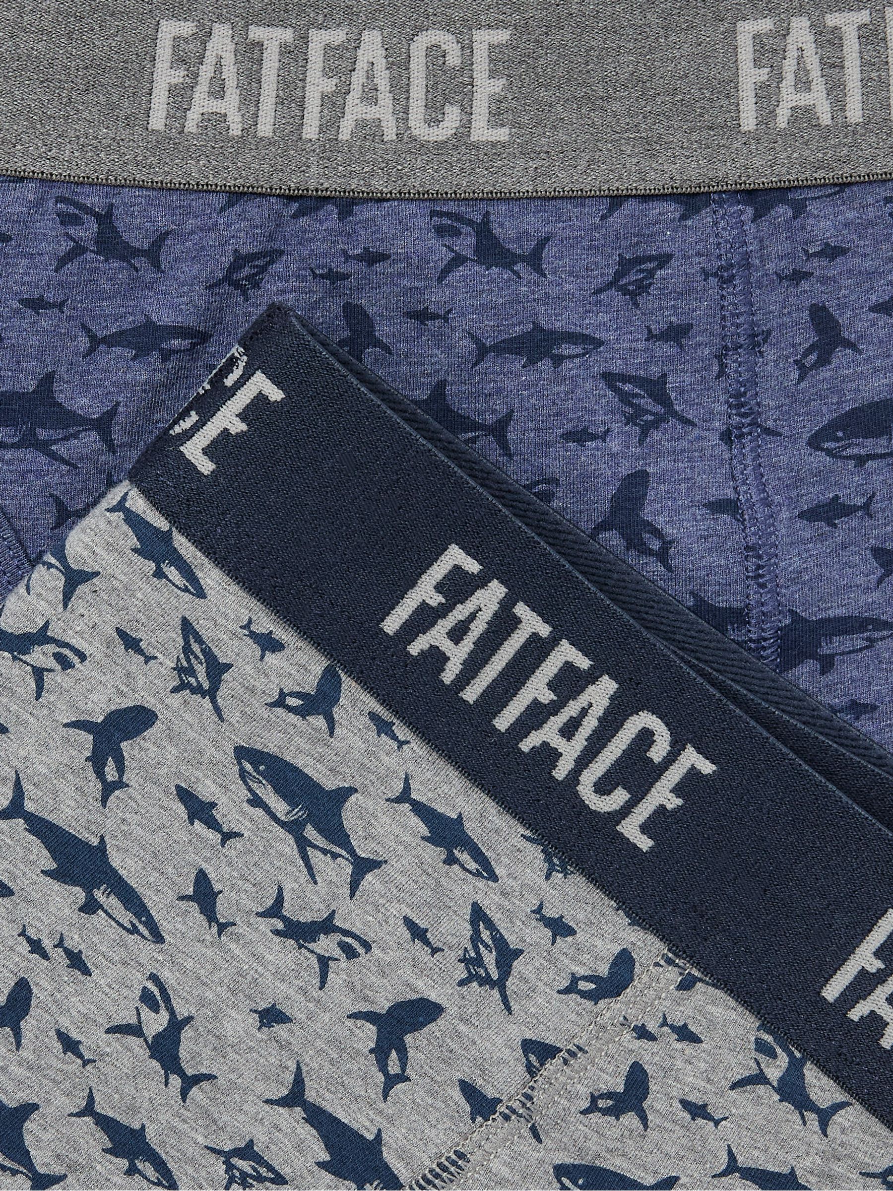 Grey & Blue Shark Classic Boxers 2 Pack - Image 2 of 2
