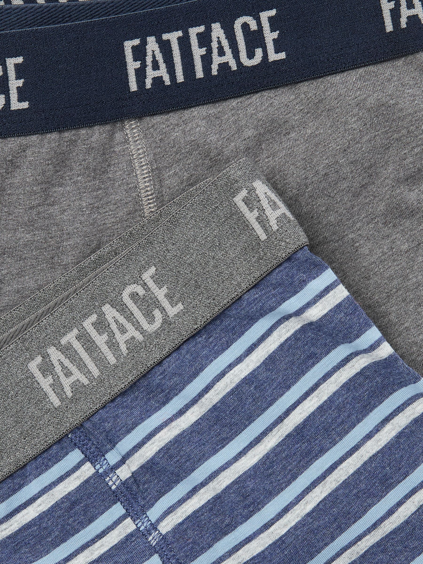 Grey & Blue Striped Classic Boxers 2 Pack - Image 2 of 2