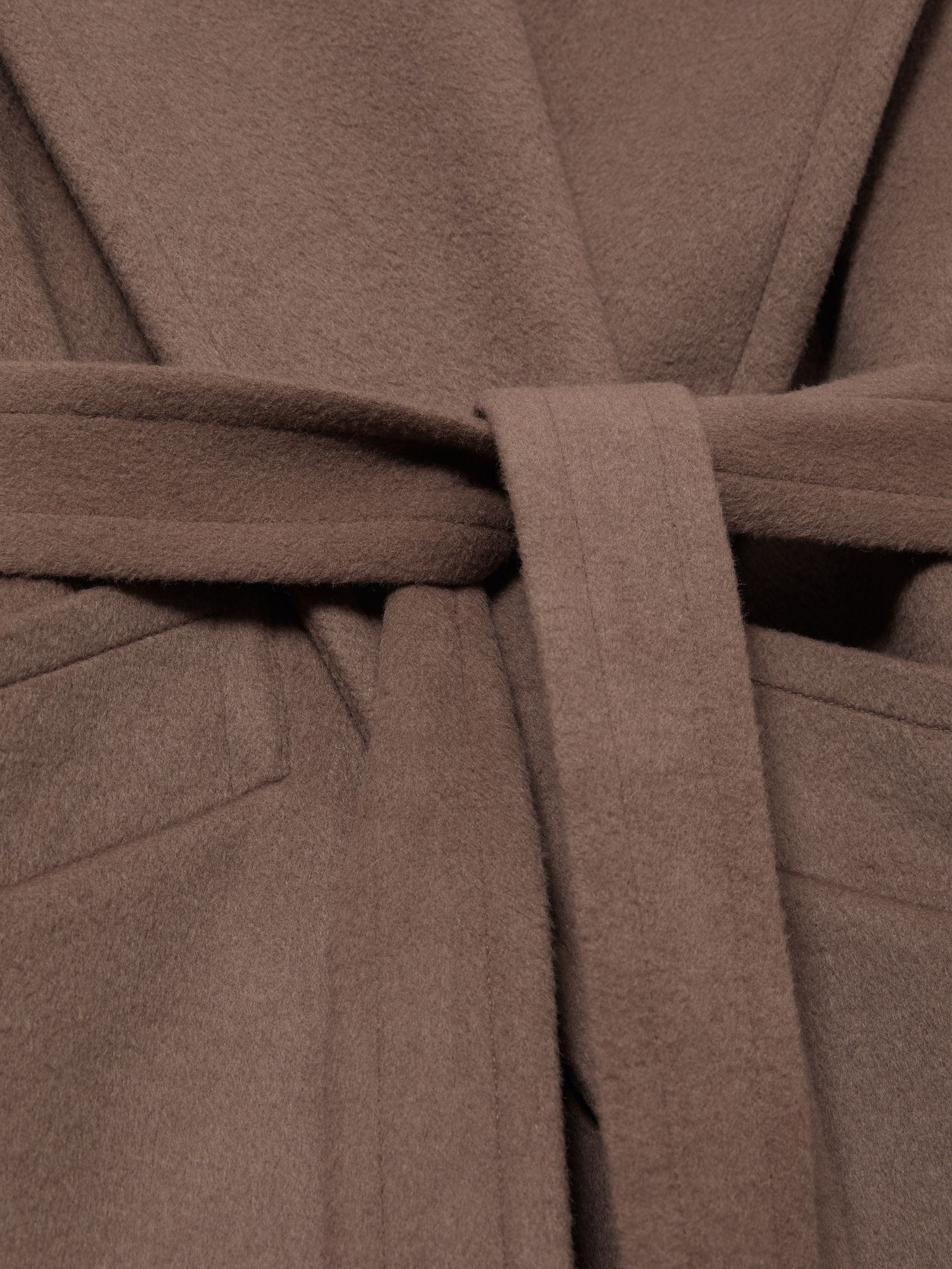 Wool-Blend Blindseam Coat in Mink Neutral - Image 6 of 7
