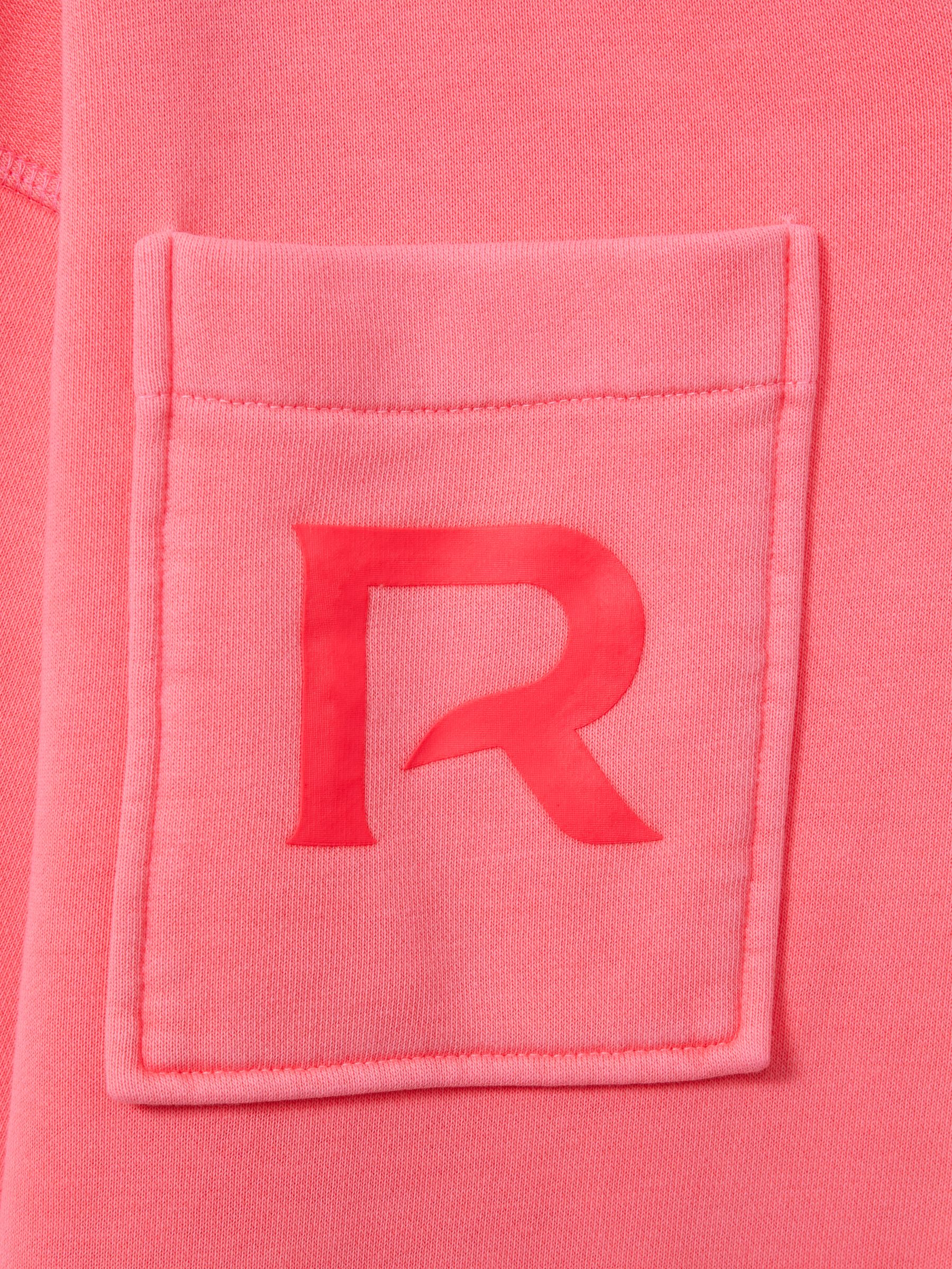 9-13 yrs Open-Collar Jumper Dress in Bright Pink - Image 4 of 5