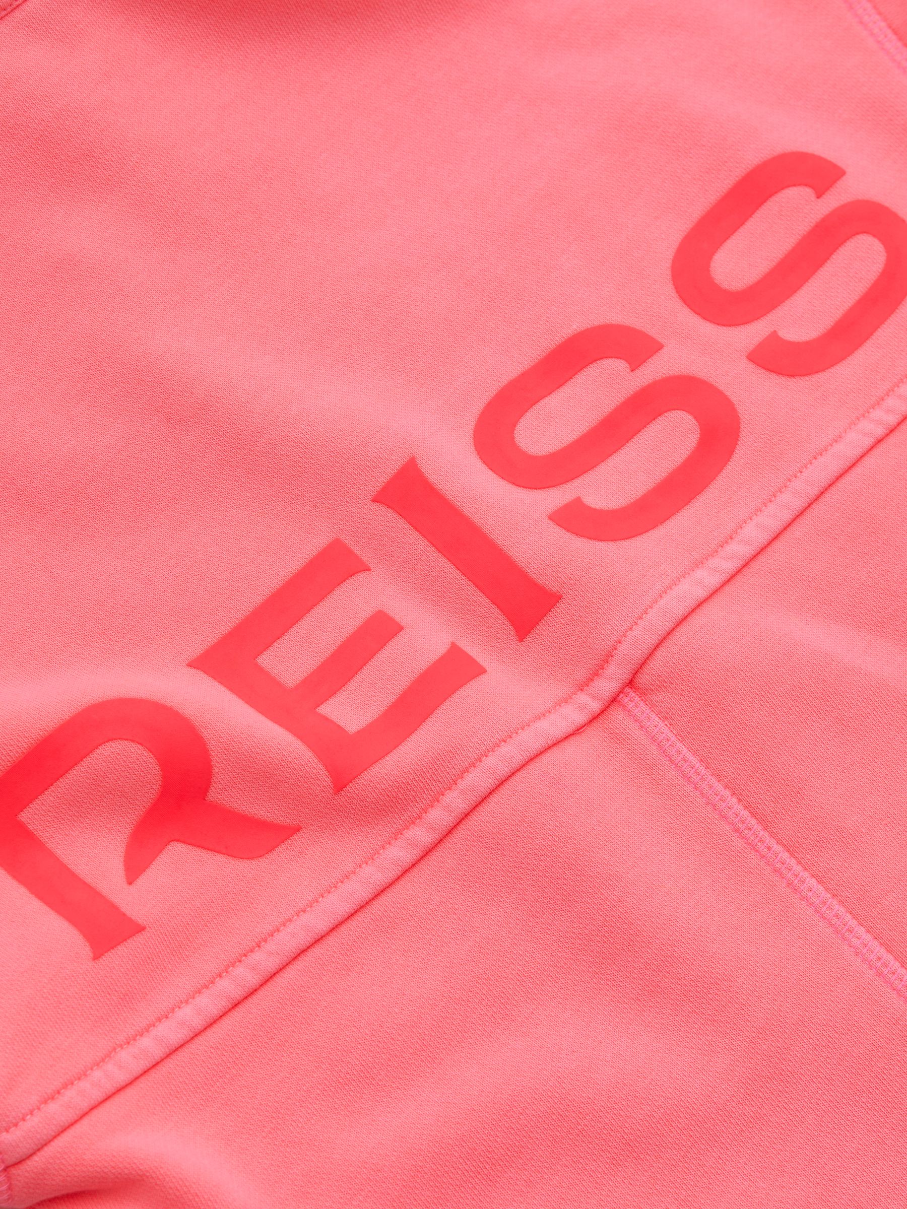 9-13 yrs Open-Collar Jumper Dress in Bright Pink - Image 5 of 5