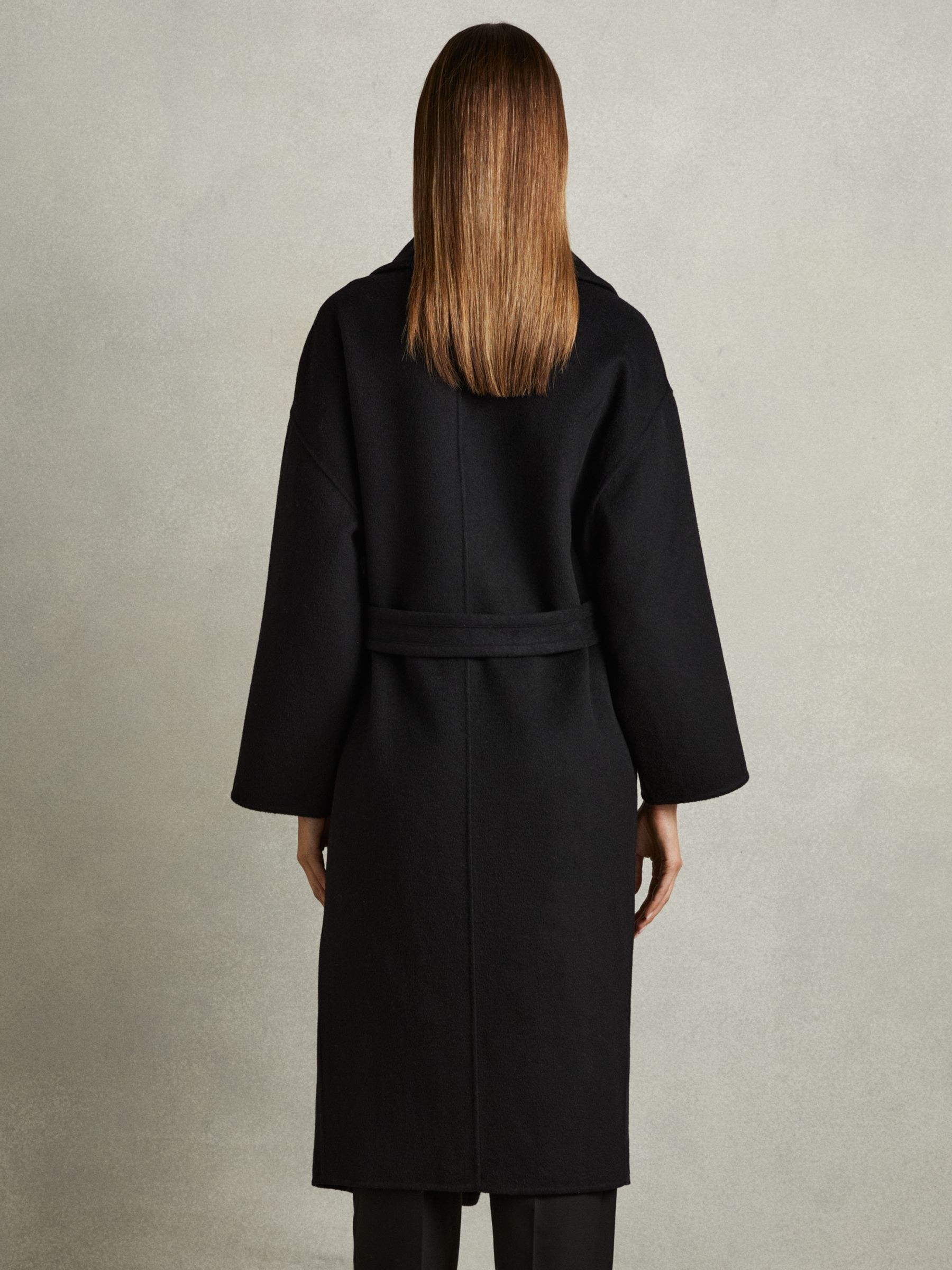 Wool-Blend Blindseam Coat in Black - Image 5 of 6