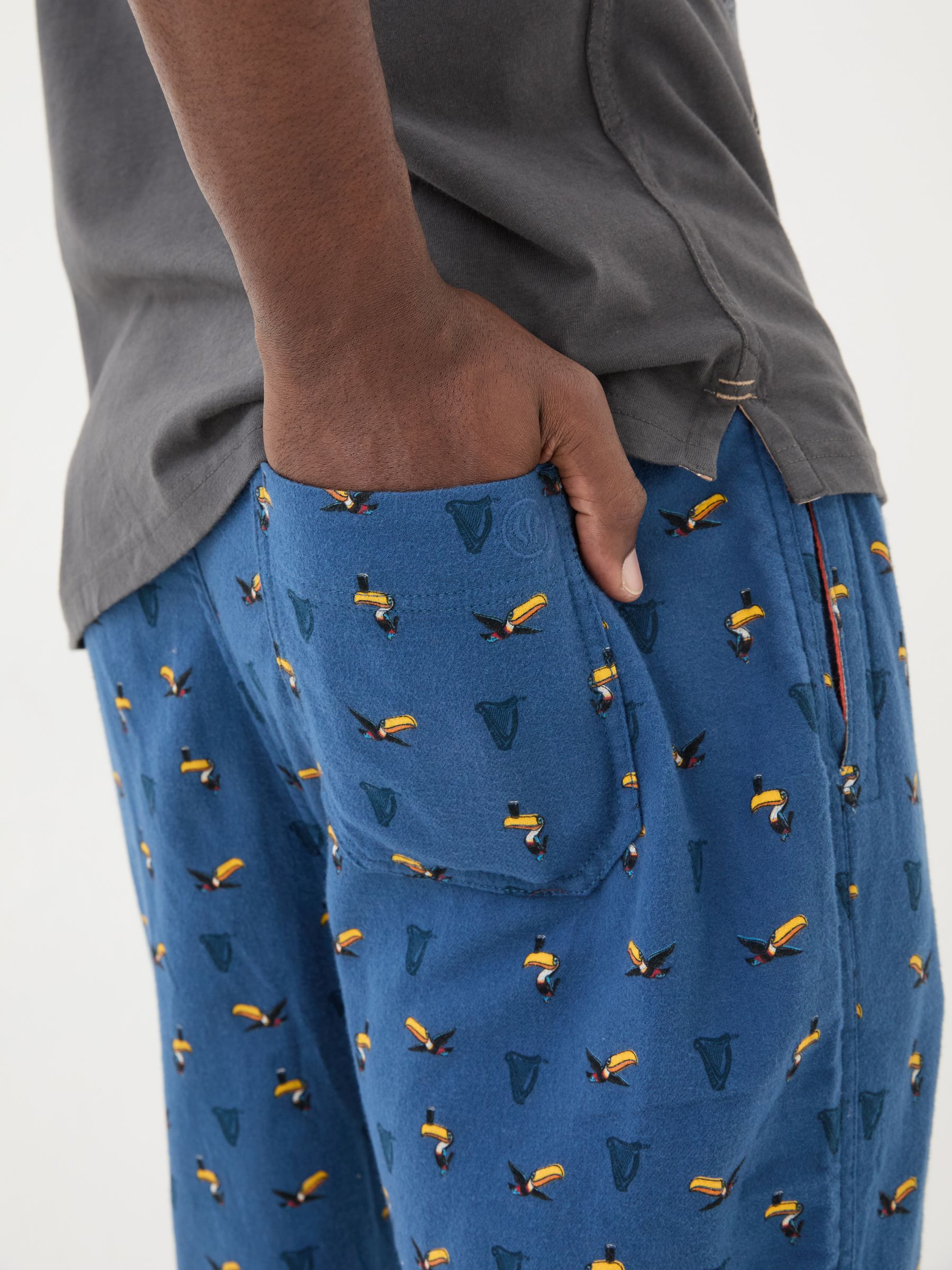 Navy Guinness Print Pyjama Bottoms - Image 5 of 7