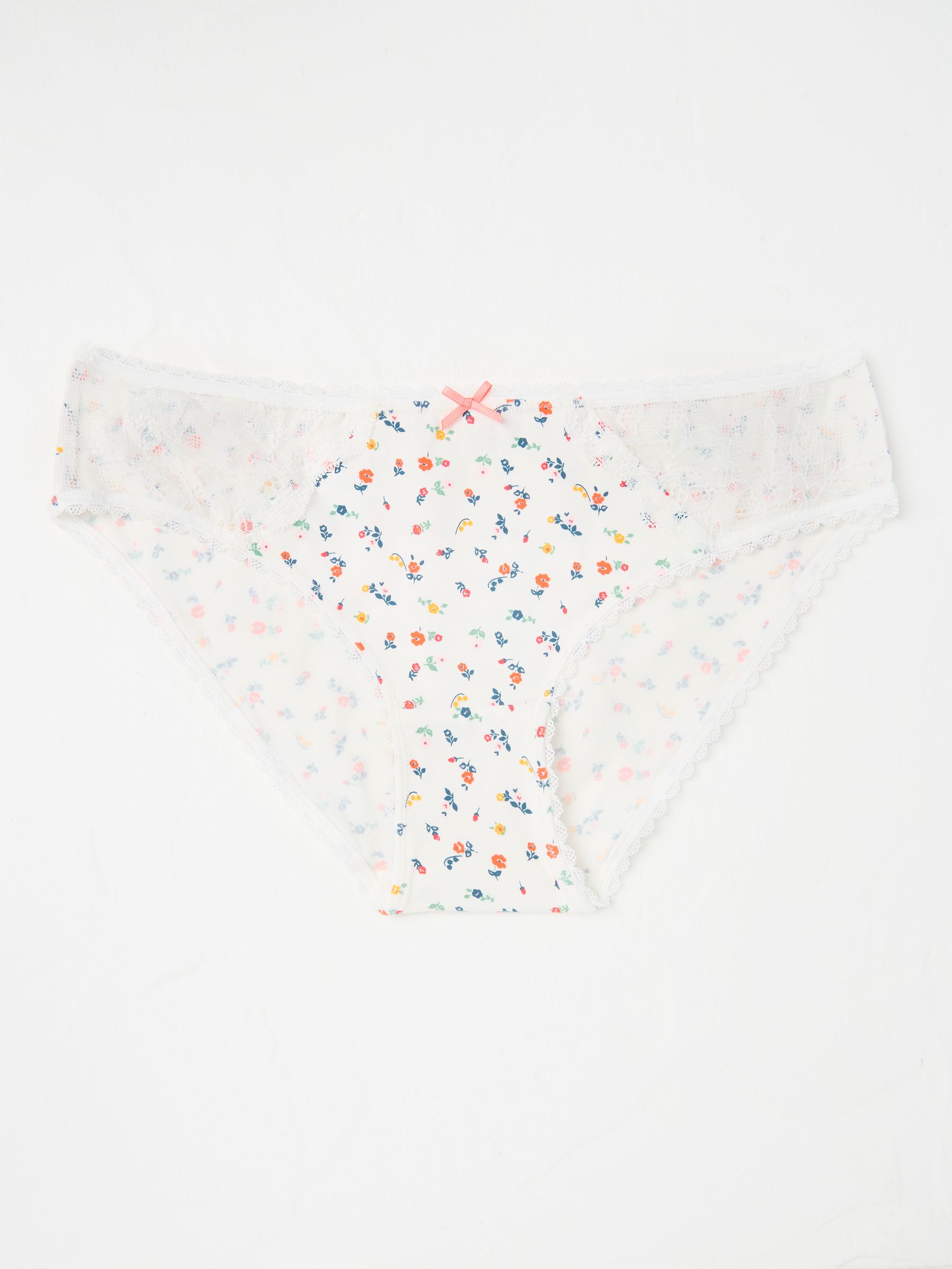White Floral Mini Knickers - Image 1 of 2