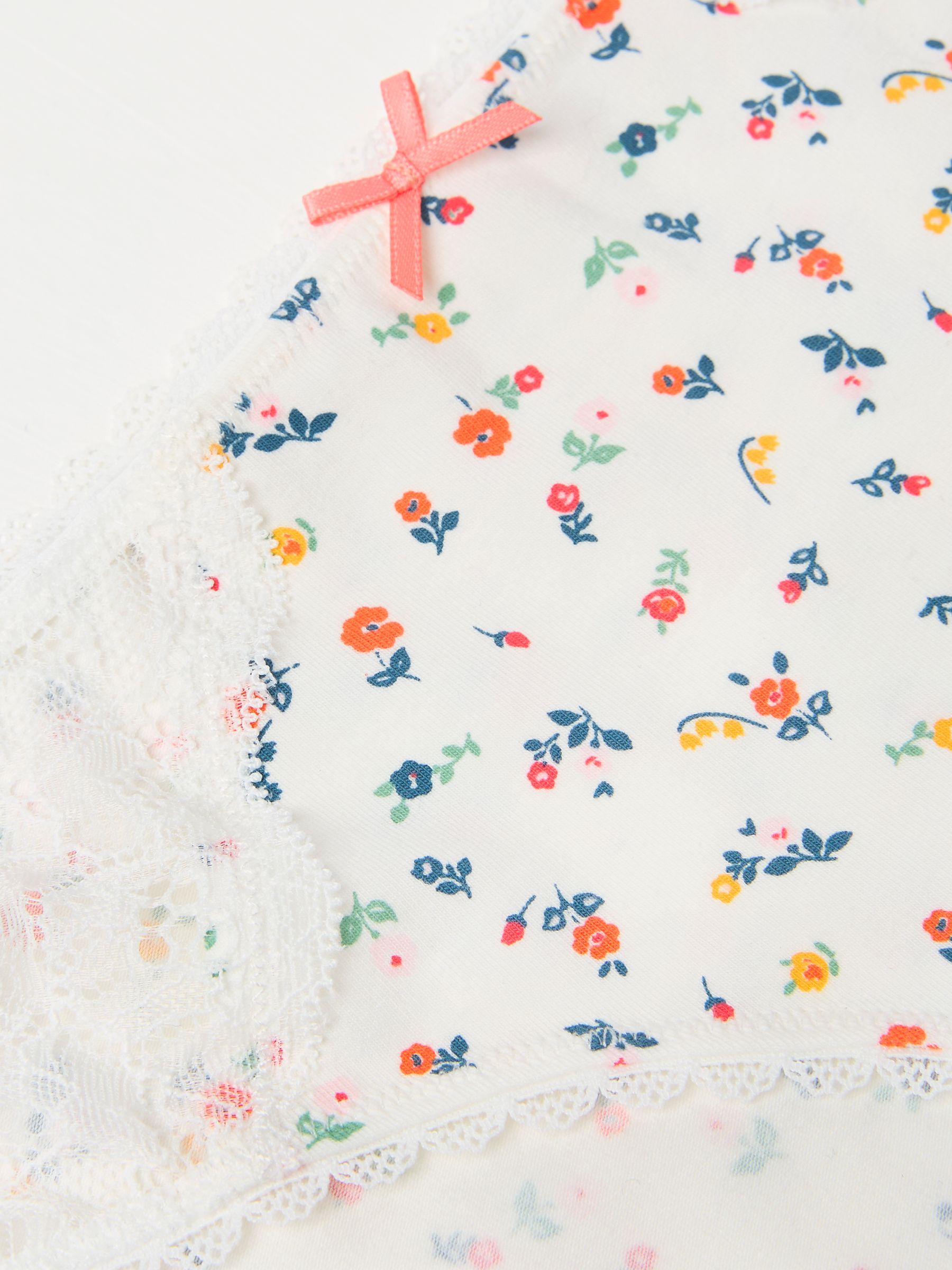 White Floral Mini Knickers - Image 2 of 2